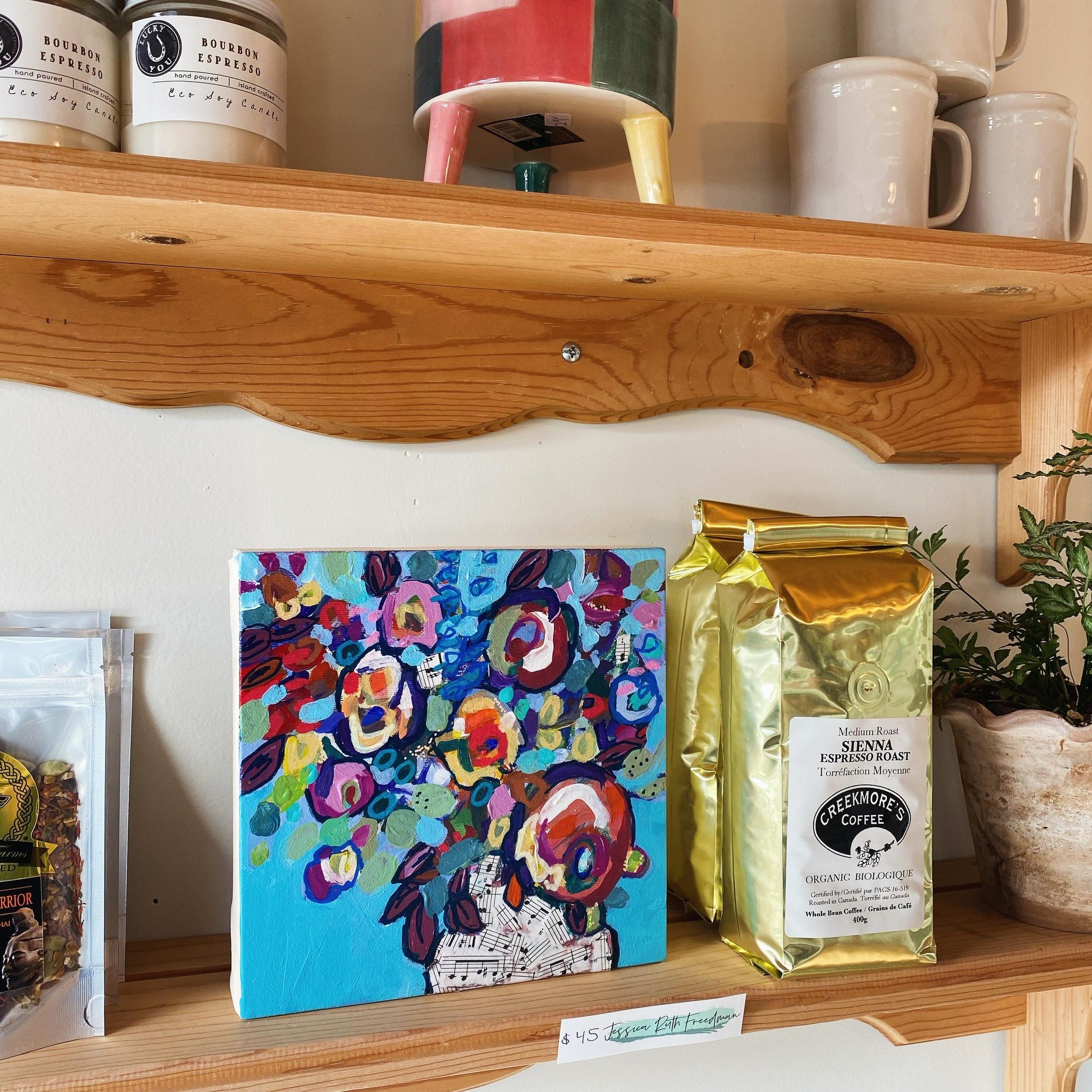 Art, candles, coffee and plants. All your bases covered at my favorite place in the world @artisansgarden in Sooke BC.