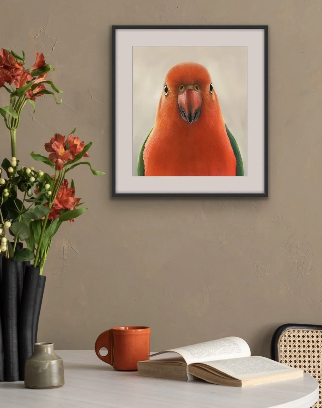 king parrot in room.jpg
