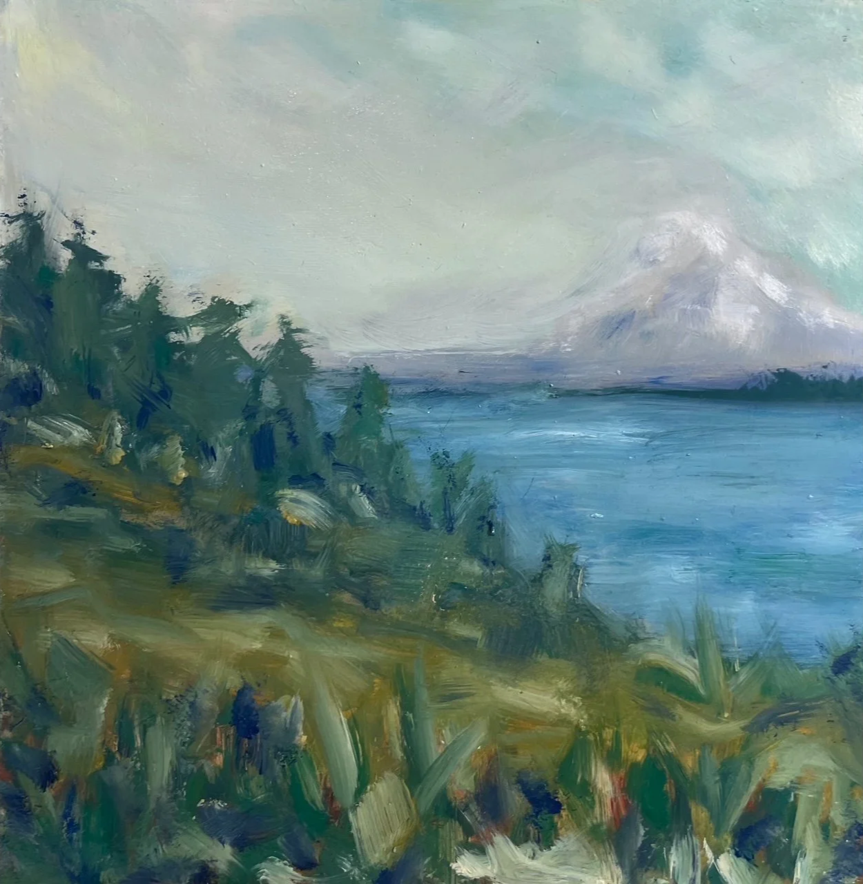 Ebey's Cliff Views
Oil Study
