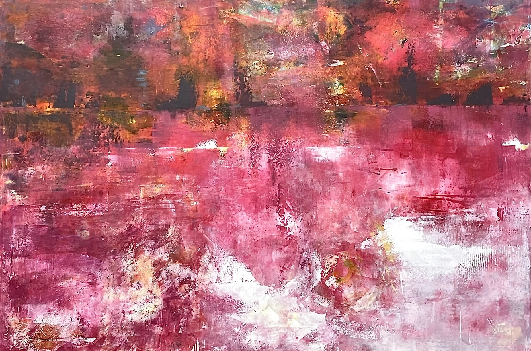 24 x 36 Oil + Cold Wax 
Available at Whidbey Island Atelier