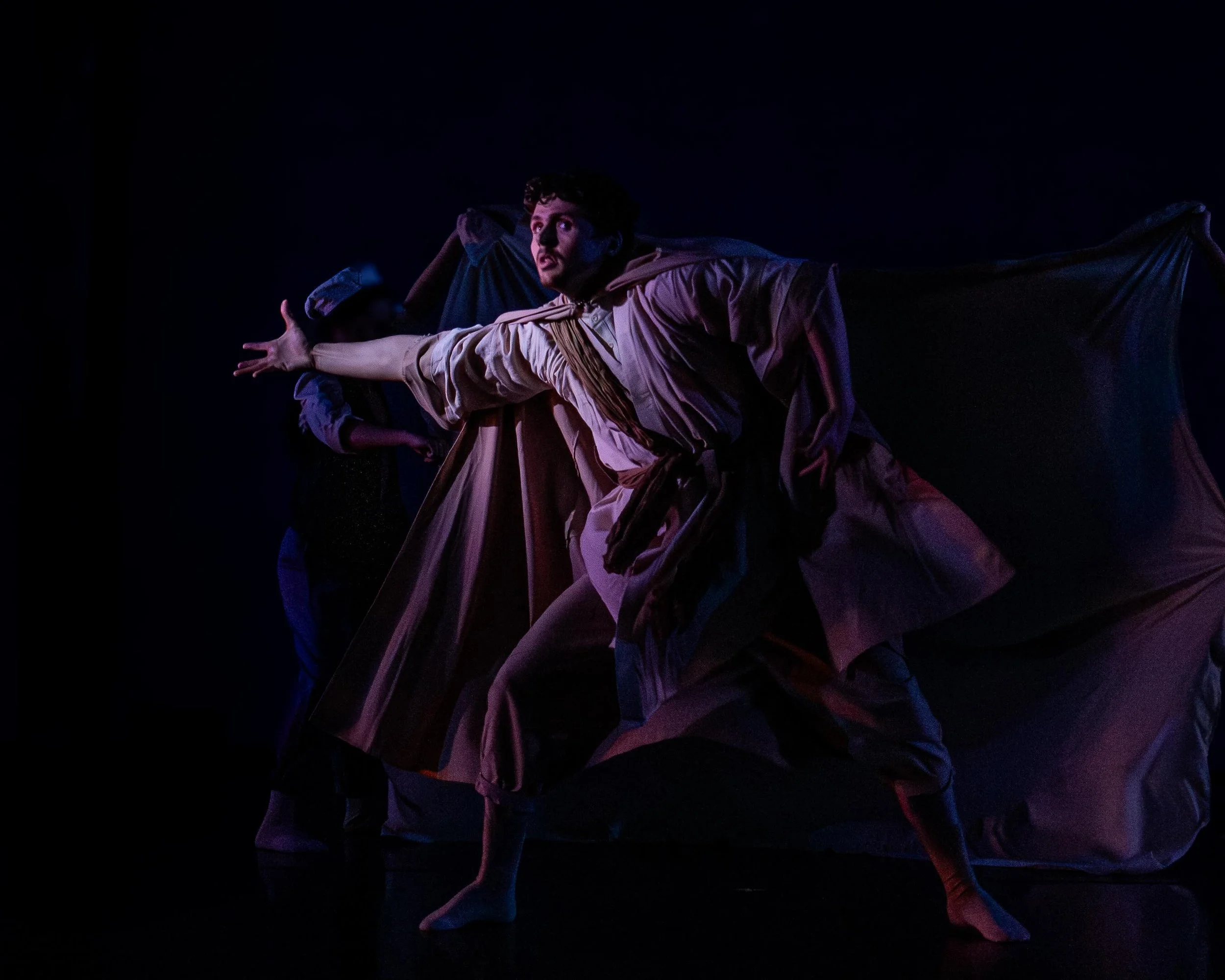 A few moments from THE TEMPEST with @newportcontemporaryballet. May 14-16 at @waterfireartscenter in Providence, Rhode Island. Photos by @chadodanse. Costumes by @teamchipmunk, lights by Stephen Pettreli, music by @brandoncarsonmusic.
