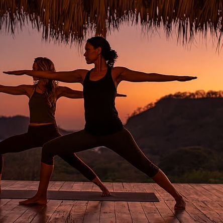 Sunset movement and breath in the warm golden light of Sri Lanka’s hill country.