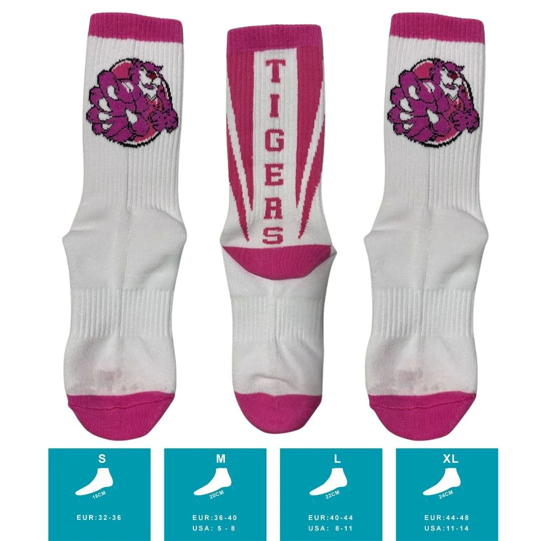 Pink Tigers Socks (Breast cancer awareness month)