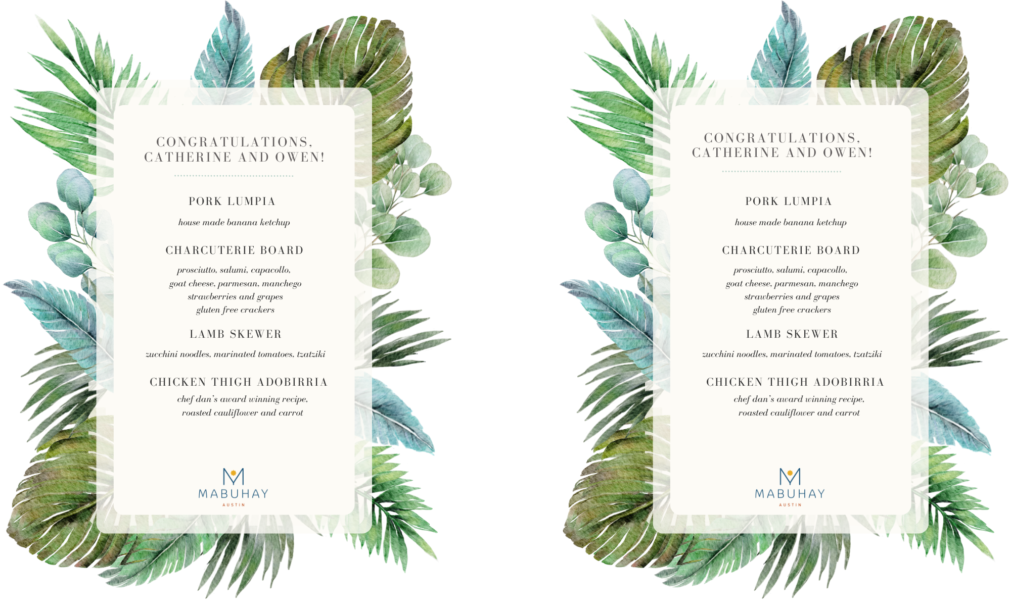 Owen and Catherine Pickering Wedding Menu.png