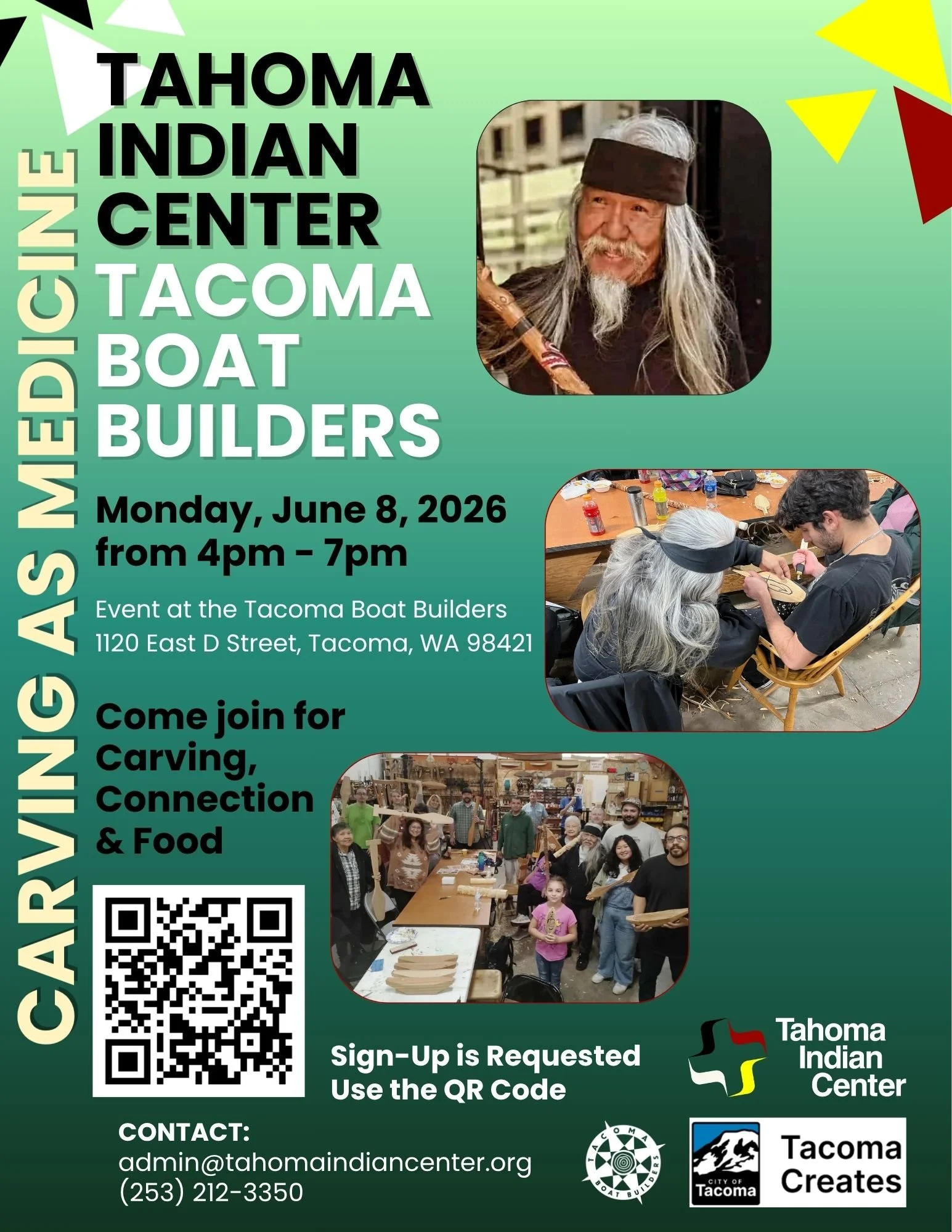 Carving as Medicine At Tacoma Boat Builders