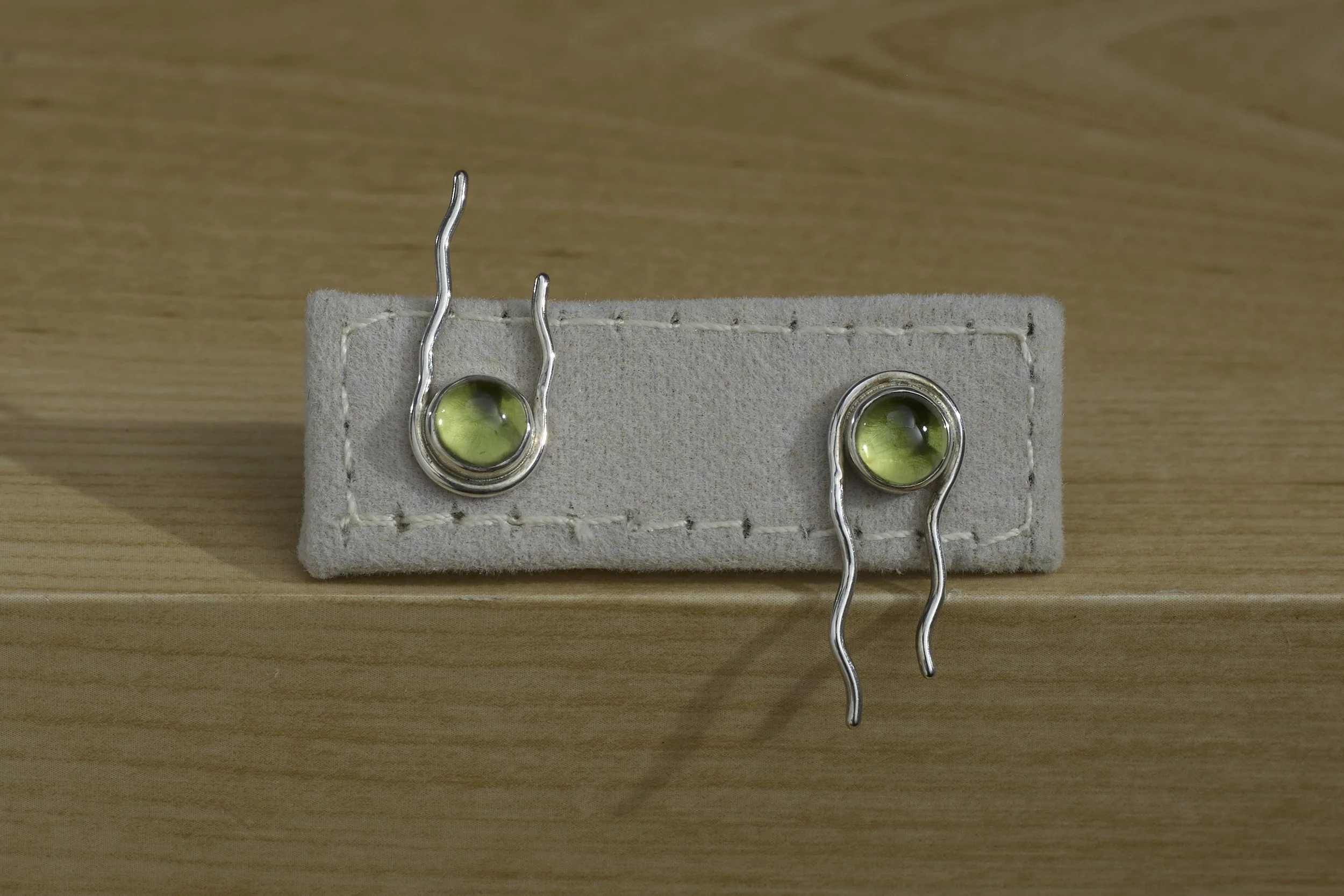 Peridot Willow Studs