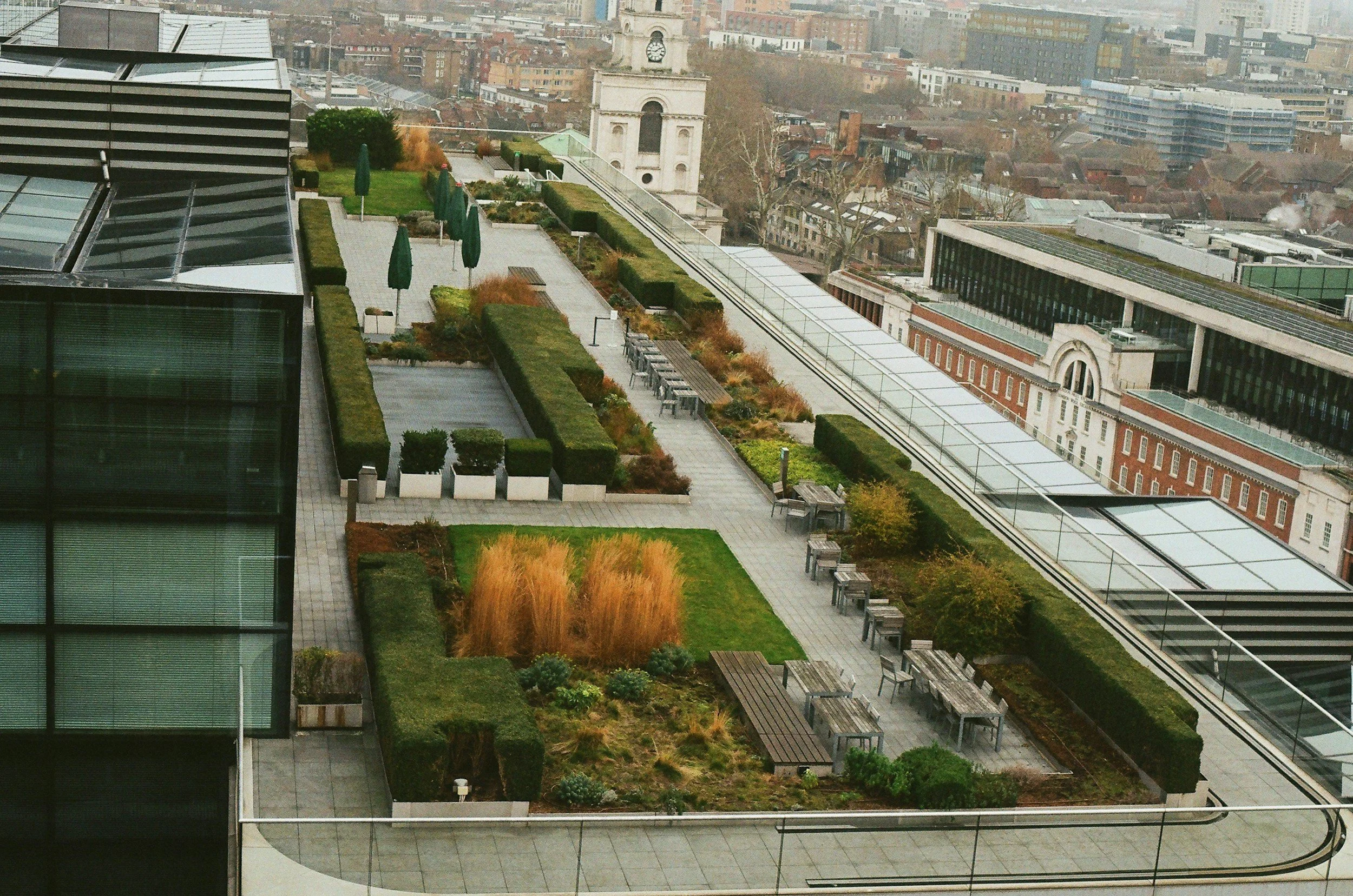 corporate office with garden