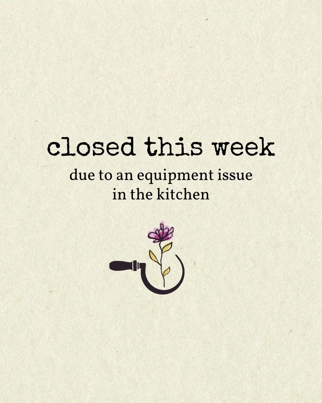 Sadly, Fallow will be closed this week due to an equipment issue in the kitchen. We've contacted all those with bookings and will keep you posted on our reopening. Thank you for your understanding.