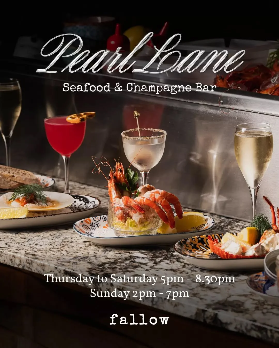 PEARL LANE 🦪🥂 SEAFOOD &amp; CHAMPAGNE BAR

Our lavish Seafood &amp; Champagne Bar has arrived!

Catch all the action downstairs in The Grocery&rsquo;s main bar or order from the Pearl Lane menu anywhere throughout the venue. The menu brings togethe