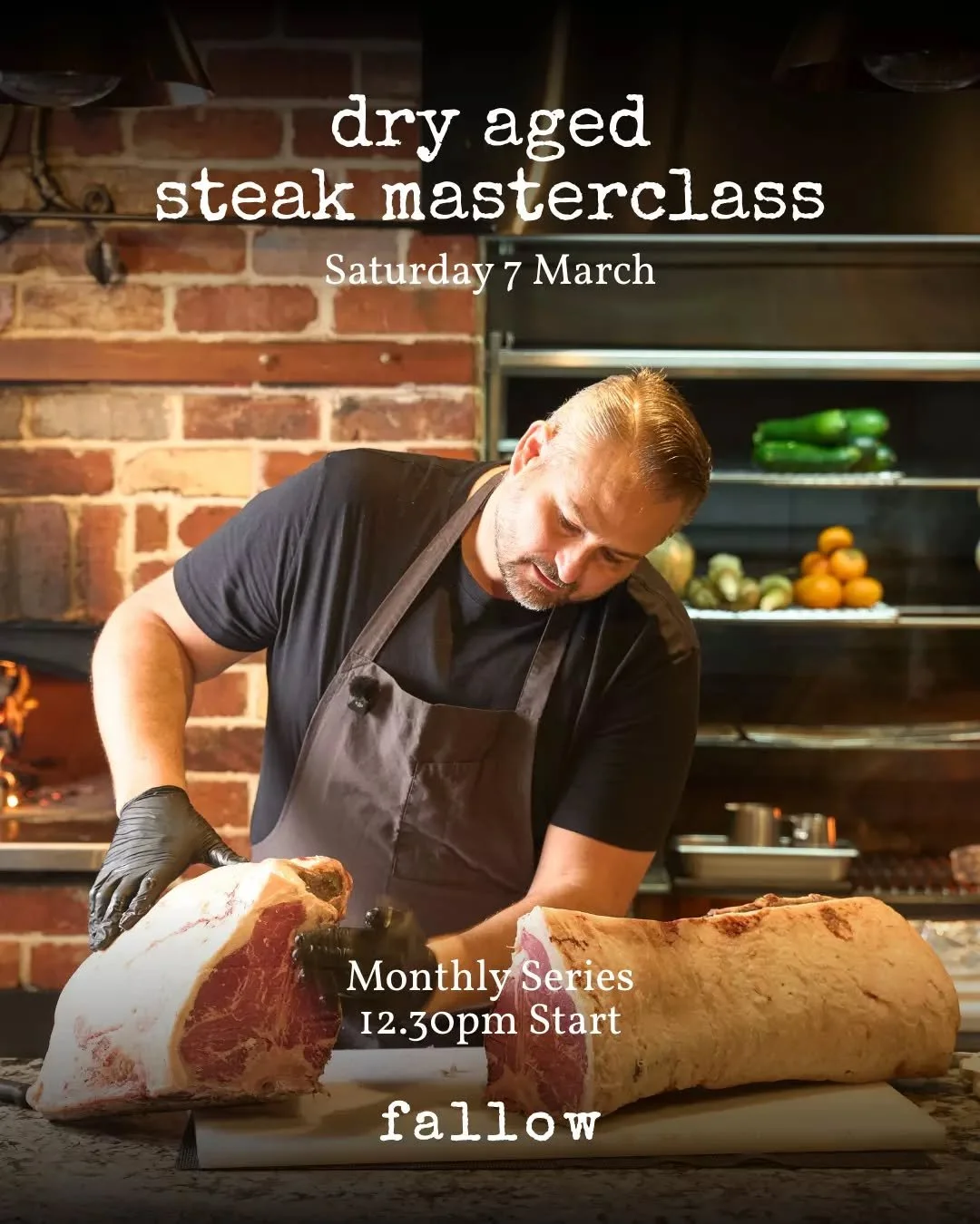 DRY-AGED MASTERCLASS 🥩🔥with @cheflawsie

We&rsquo;re launching the first edition of our new monthly Saturday experience, dedicated to the craft of exceptional dry aged beef.

Begin with a cocktail, some canapes &amp; a 30 minute chef led masterclas