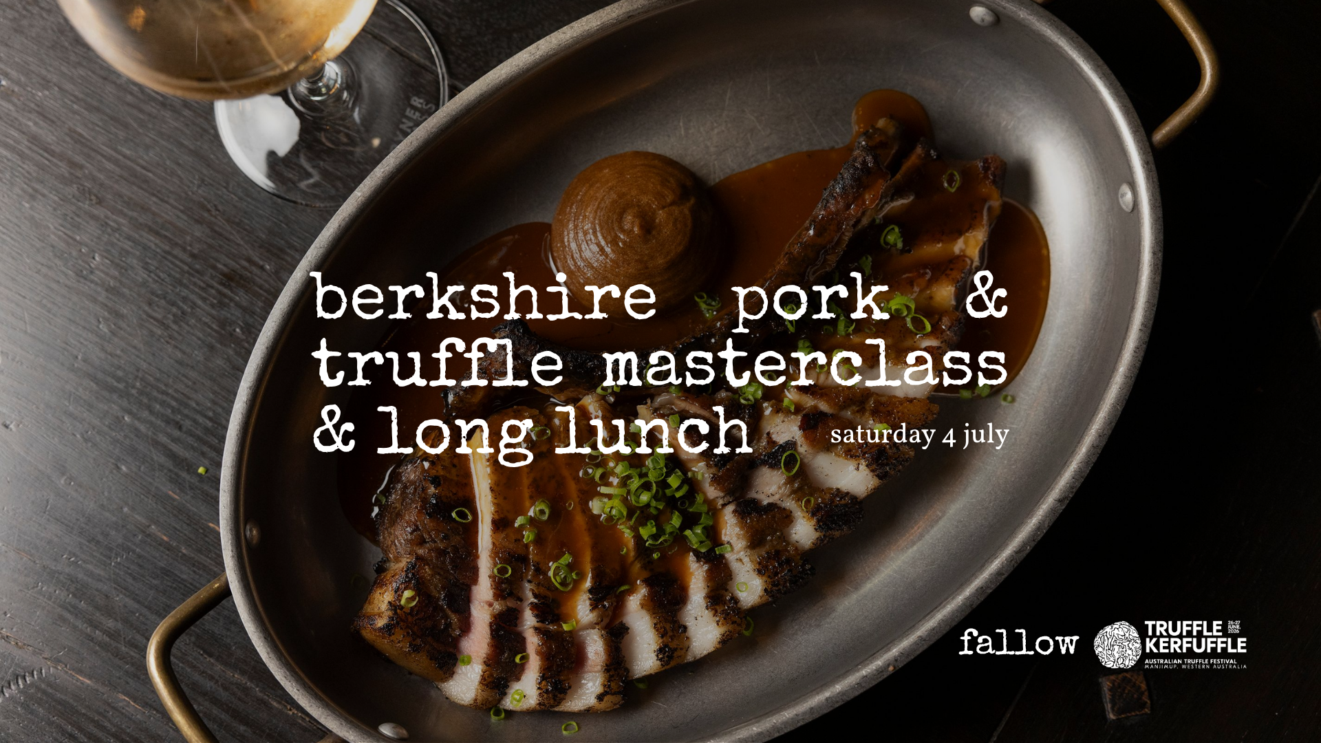 black berkshire pork &amp; truffle masterclass and long lunch