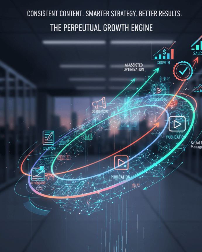 A digital spinning disc showing different types of content