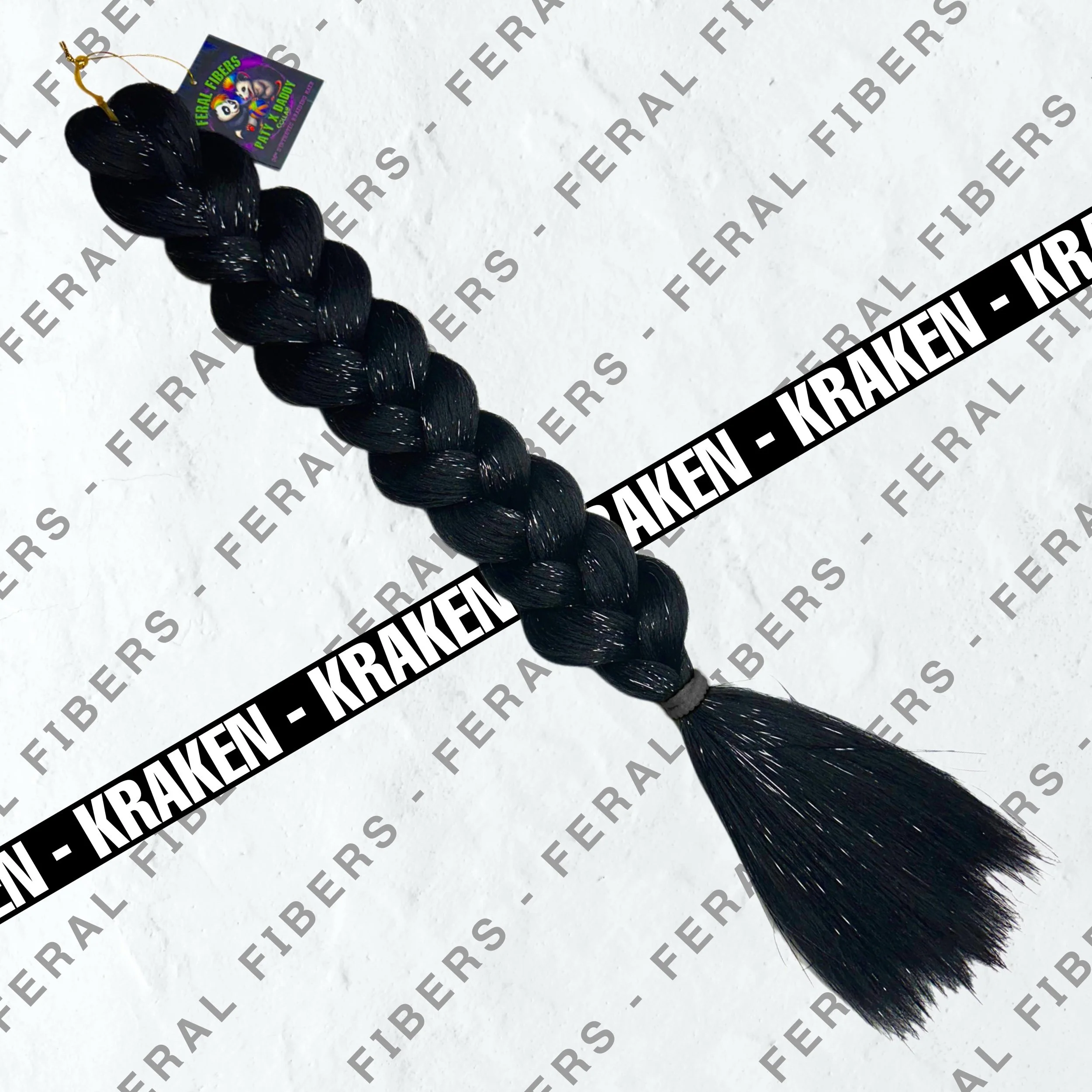FERAL FIBERS - kraken black X @PurplePaty
