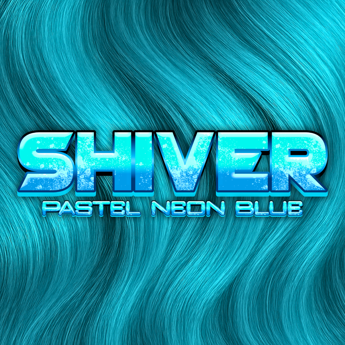 SHIVER - pastel neon blue