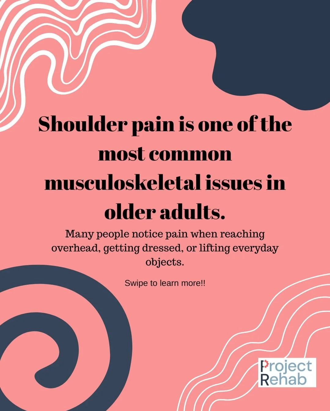 Shoulder pain is a common issue for many older adults, but it doesn&rsquo;t have to be something you simply live with.

Physiotherapy can help reduce pain, improve strength and mobility, and make everyday activities easier again. 💪🏼

At Project Reh
