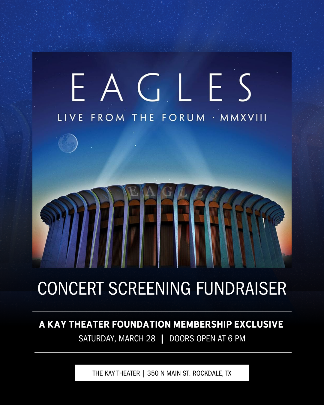 MEMBER EXCLUSIVE: The Eagles: Live at the Forum MMXXVIII Concert Screening