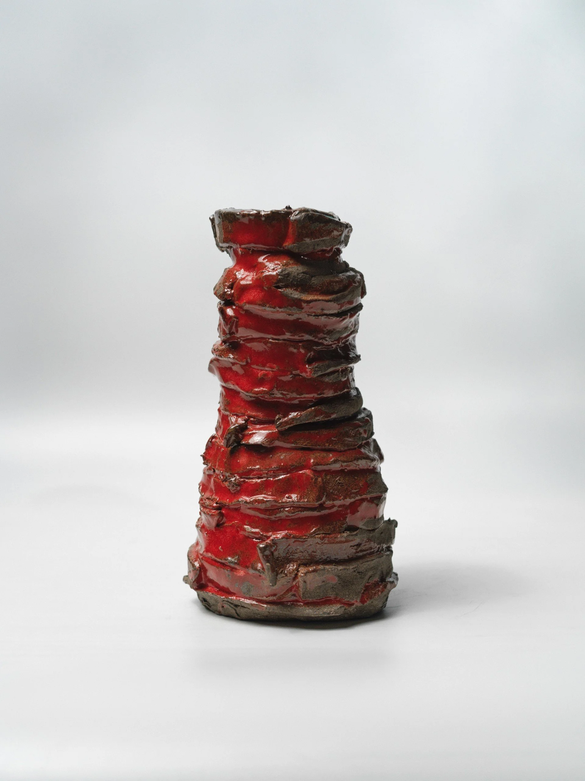 Glazed black stoneware clay
