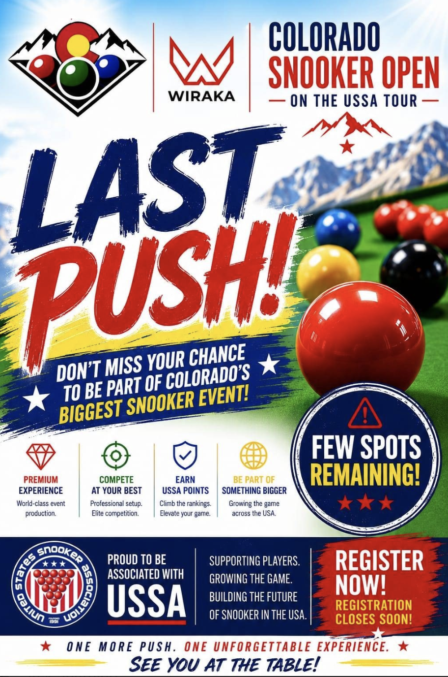 Last Chance to Join the Colorado Open!