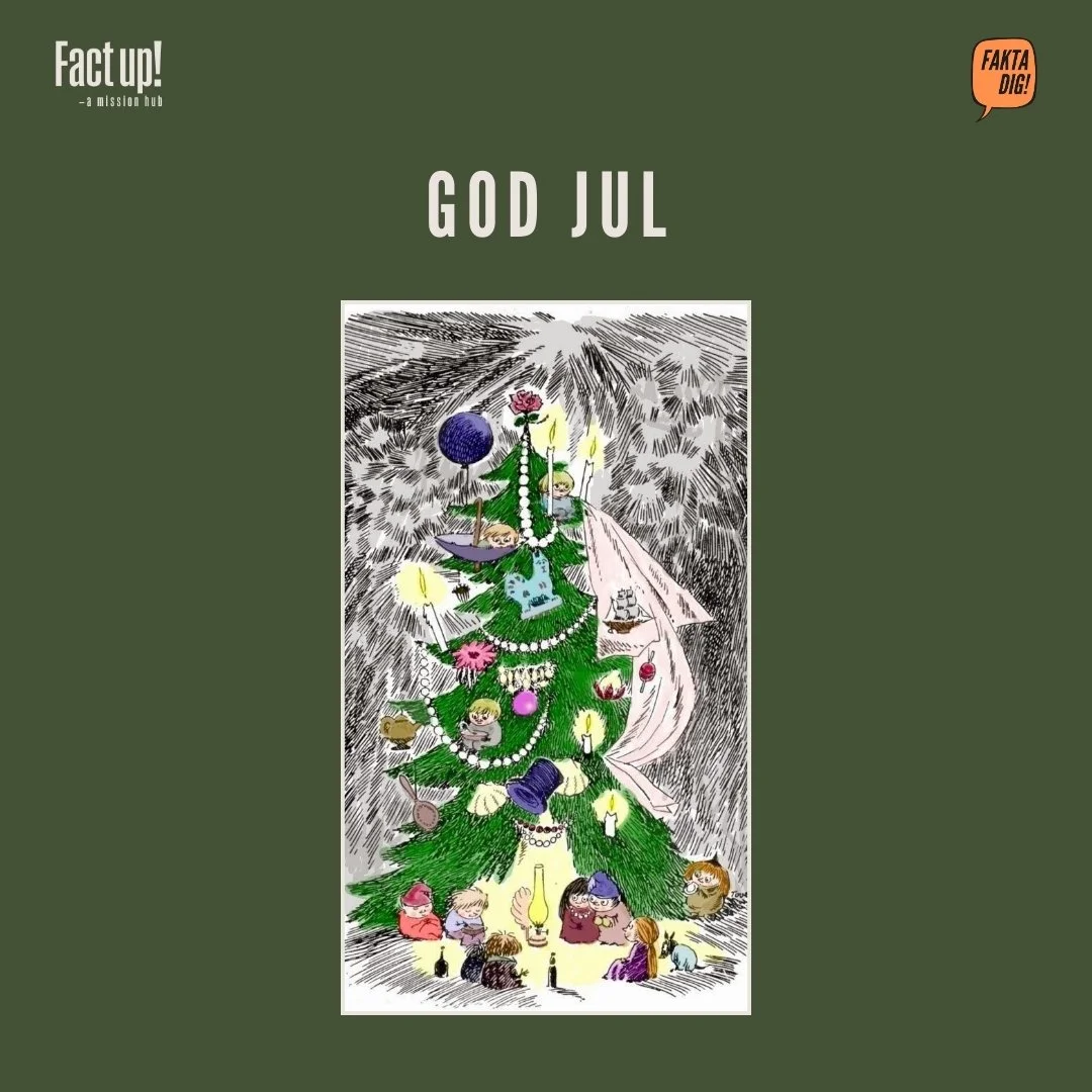 God Jul önskar Fact up! och Uppdrag kunskap!