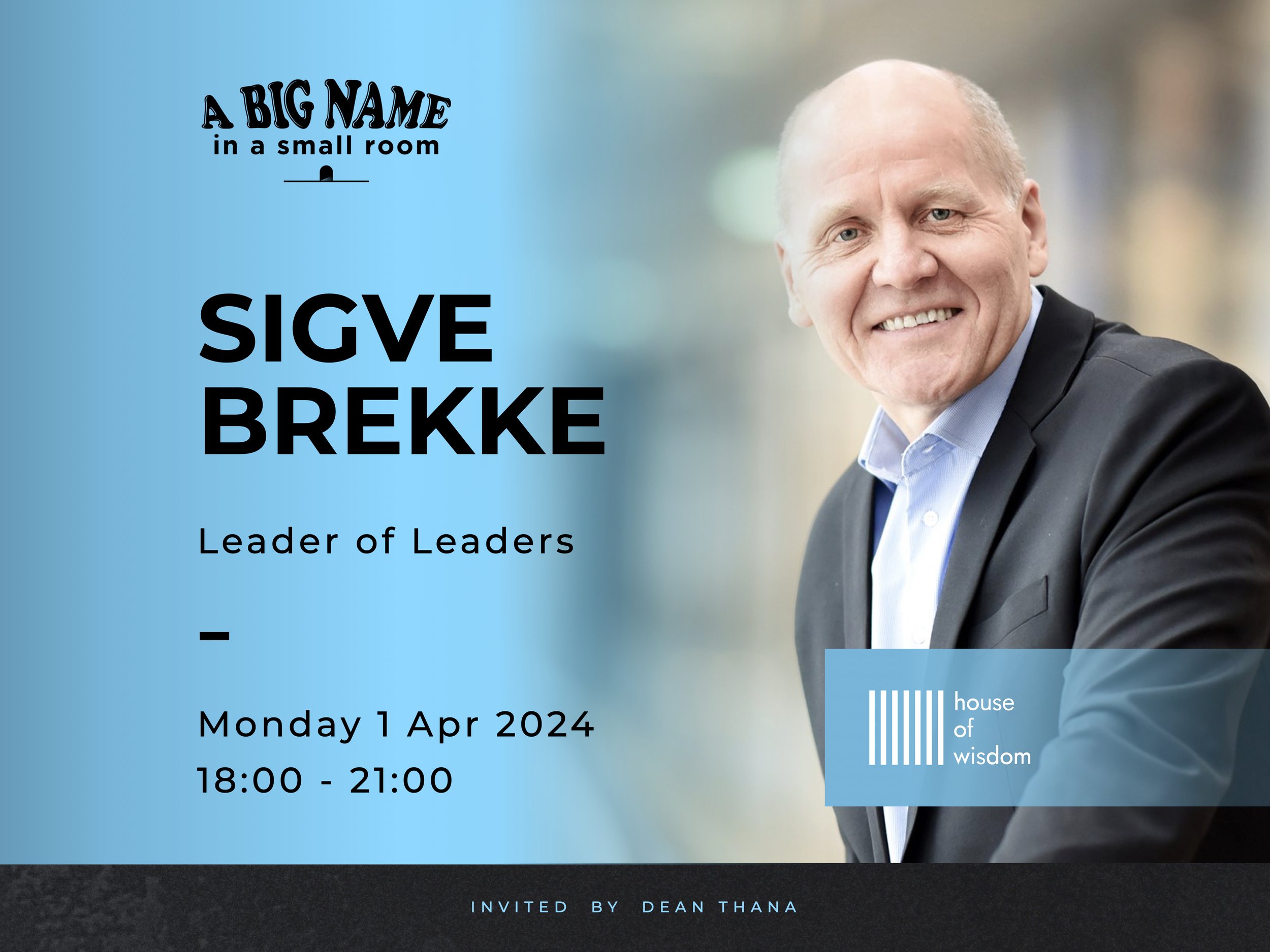 SIGVE BREKKE: Leader of Leaders