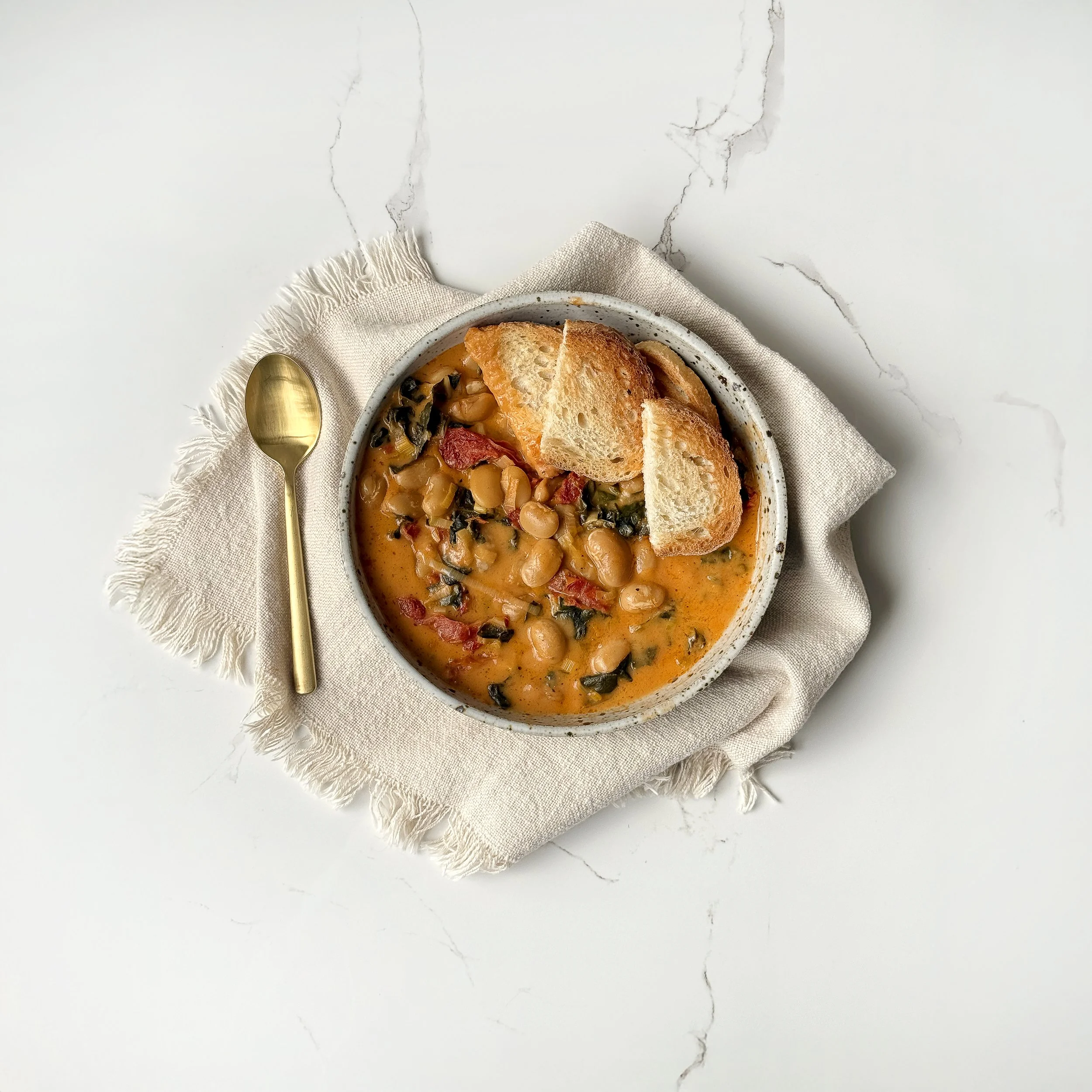 Tuscan Butter Beans, Sun-dried Tomatoes &amp; Swiss Chard