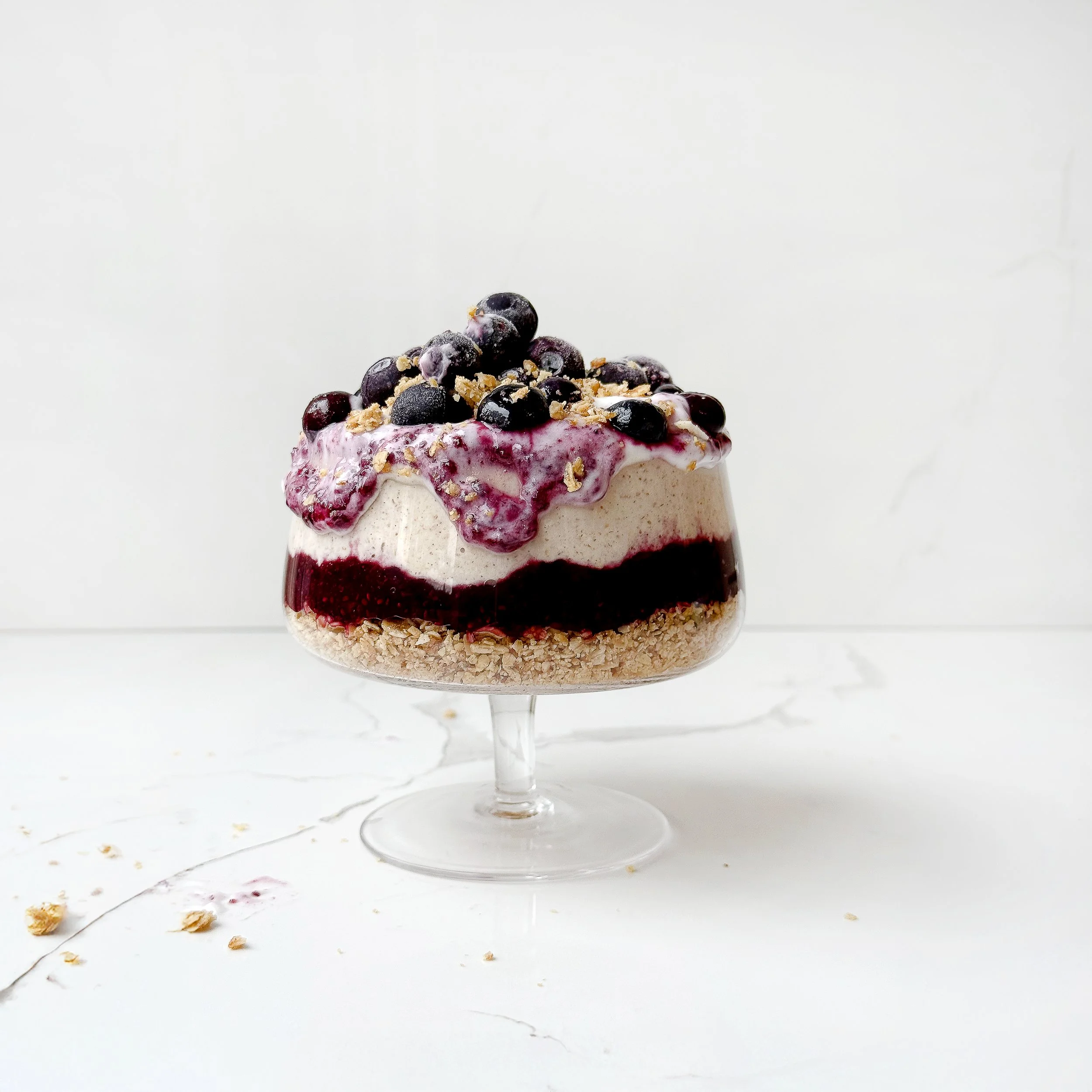Oaty Blueberry Cheesecake