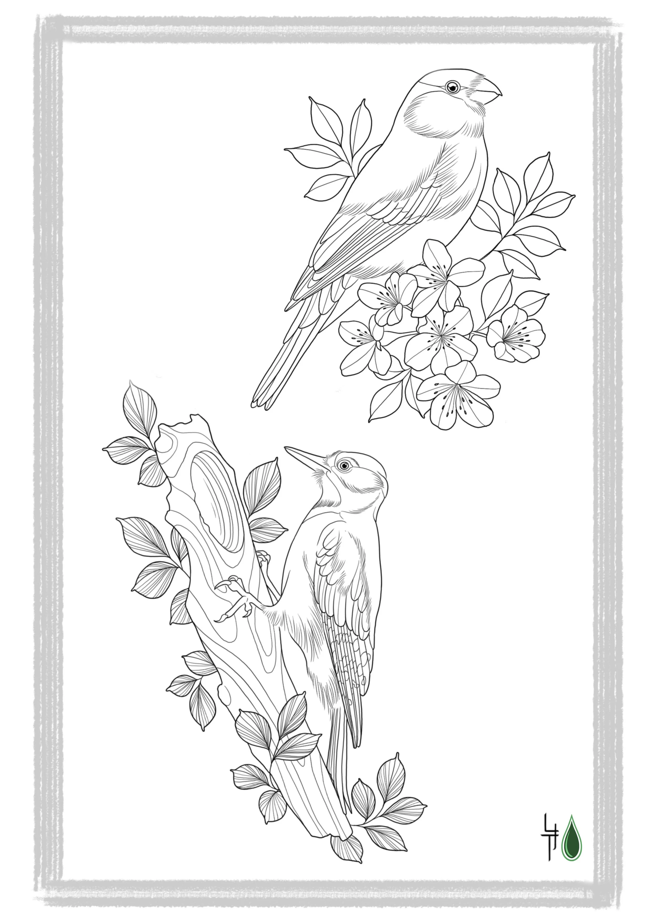 Wanna Do Tattoo von Lena Jürgens, Vögel an Ästen