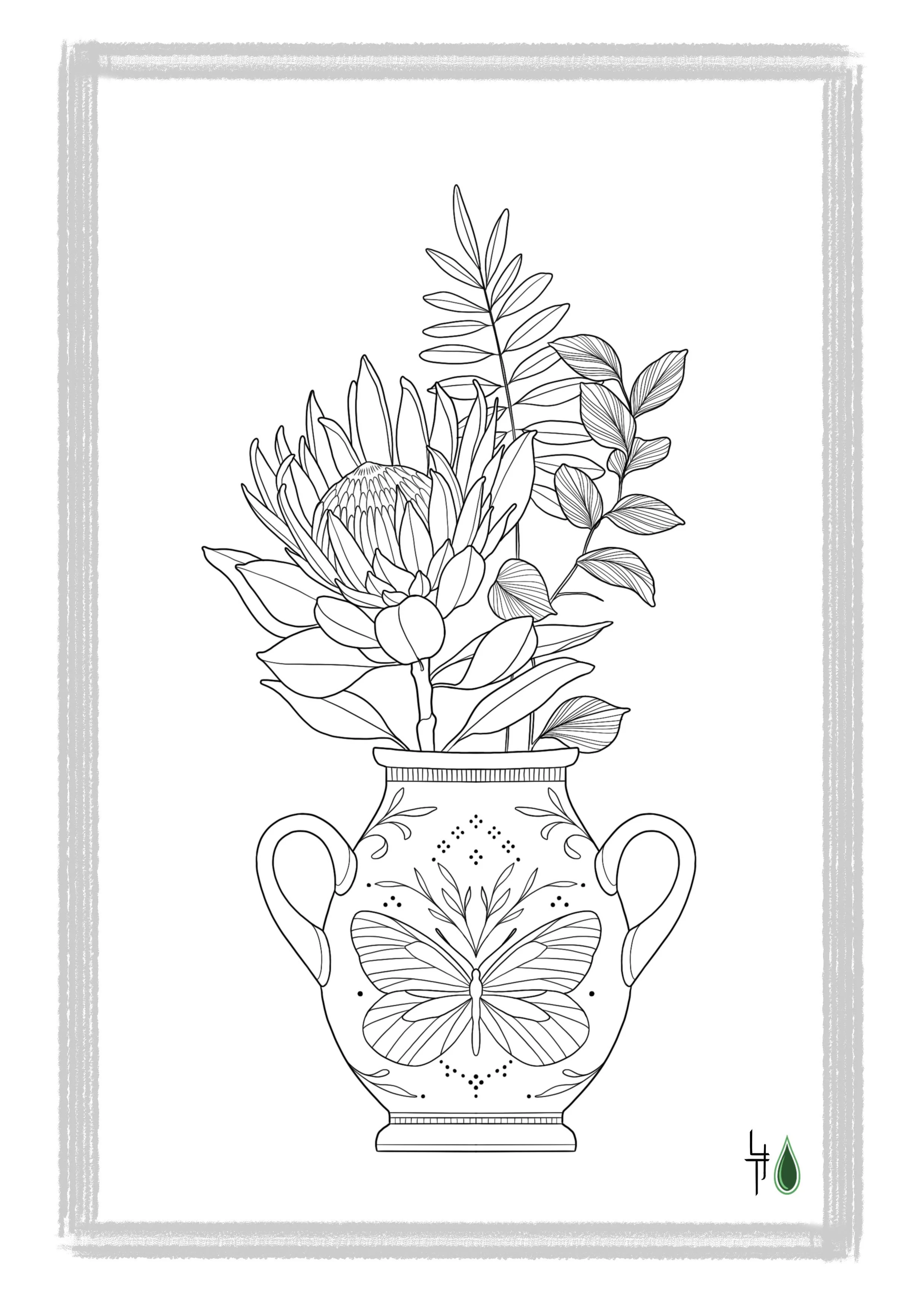 Wanna Do Tattoo von Lena Jürgens, Blumen in Vase