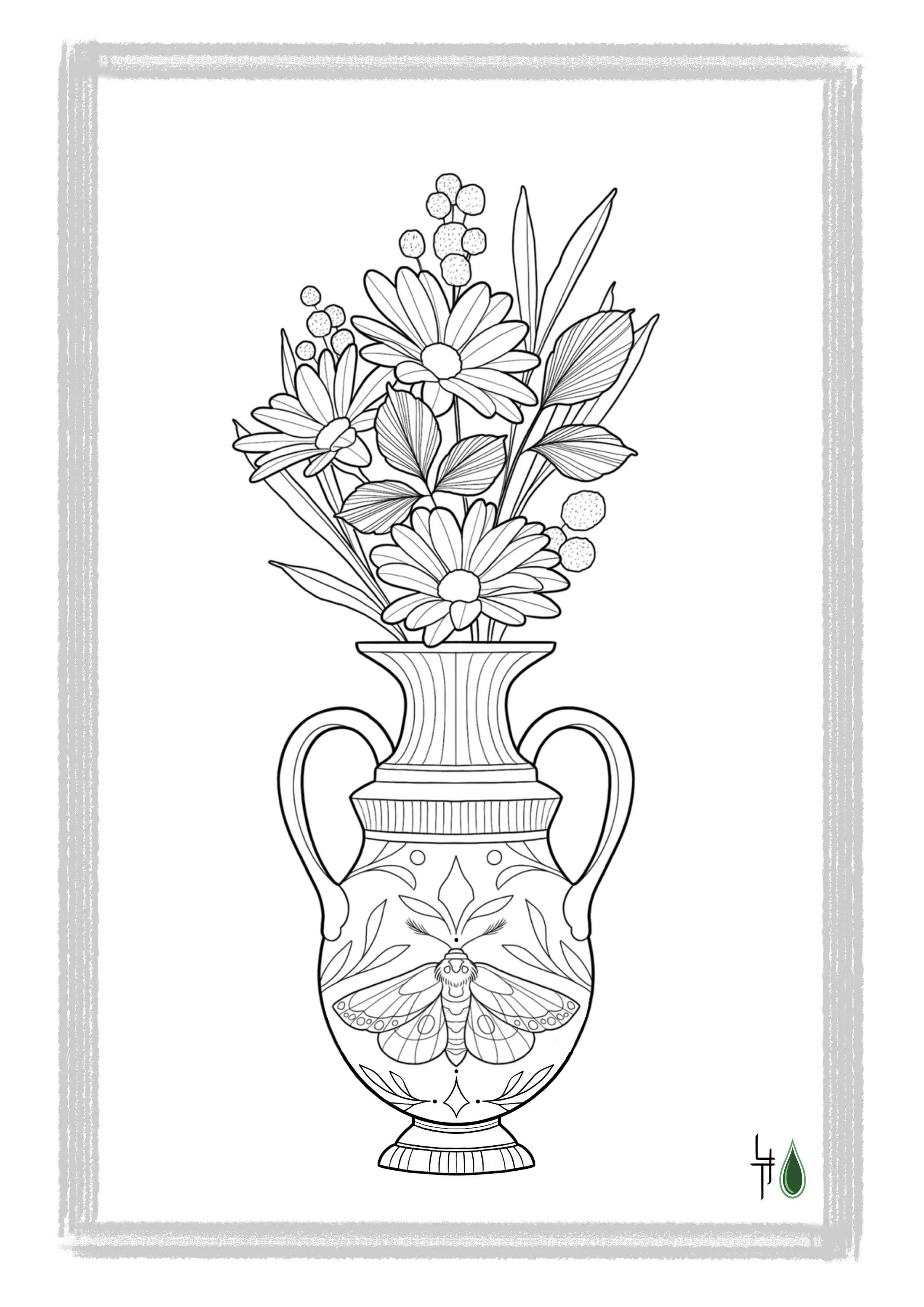 Wanna Do Tattoo von Lena Jürgens, Blumen in Vase