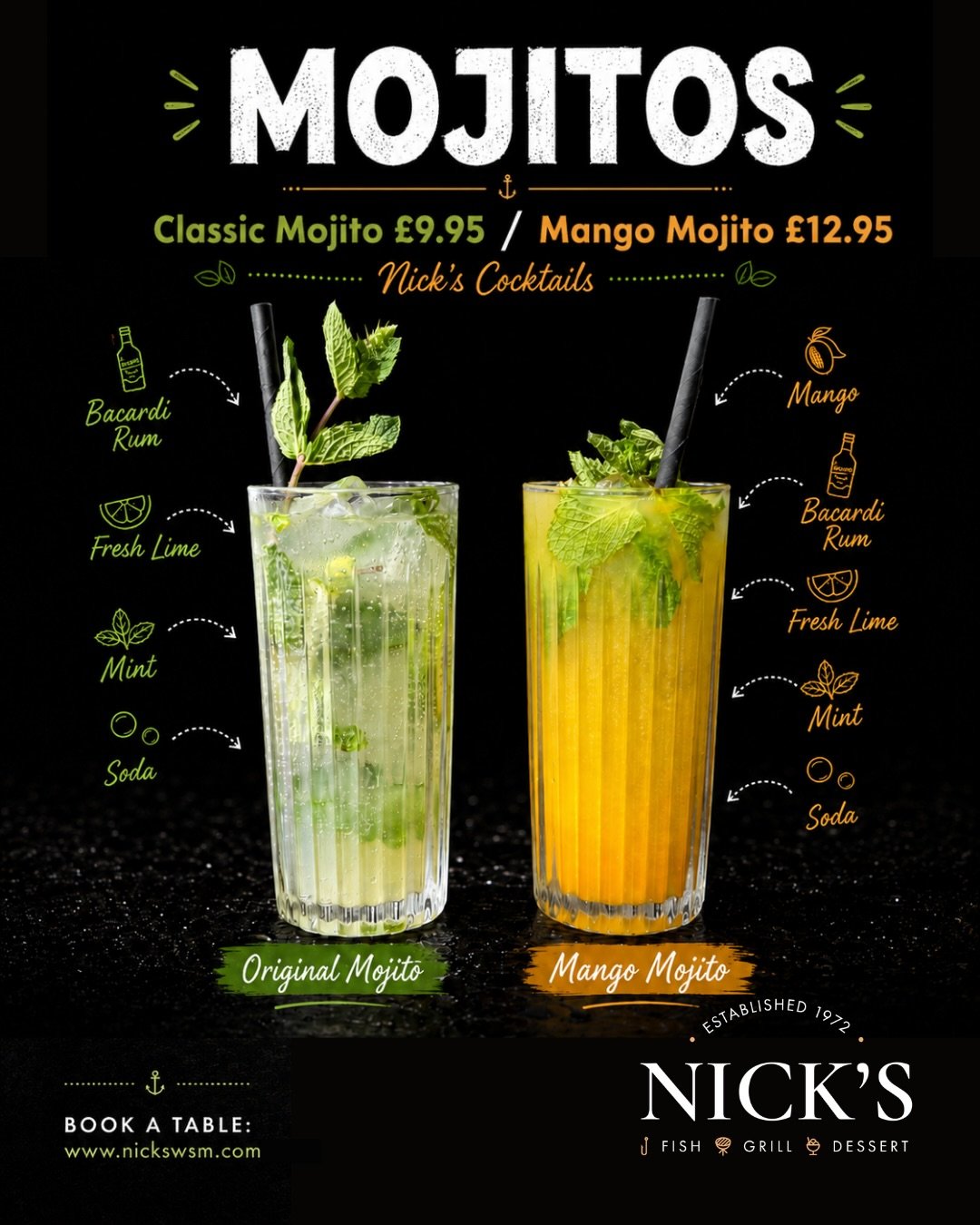 WHILE YOU WAIT&hellip; WHY NOT START WITH A COCKTAIL? 🍸

Good food takes time, especially when it&rsquo;s being cooked fresh by a team doing everything properly.

So while your table is getting ready, your seafood boil is being built, your burger is