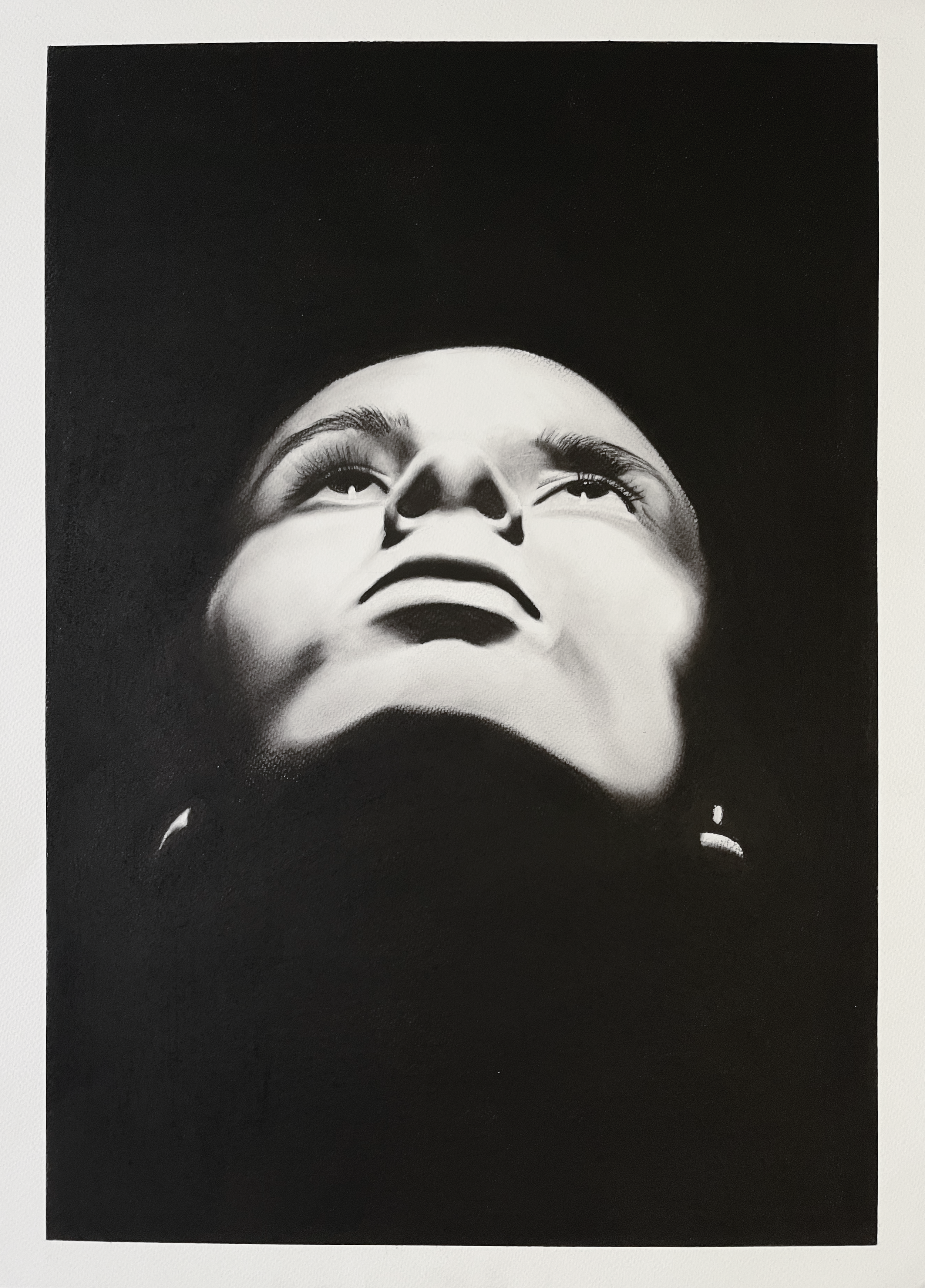 Johan Steinberg - Look Up - Charcoal on Fabriano - R12 000