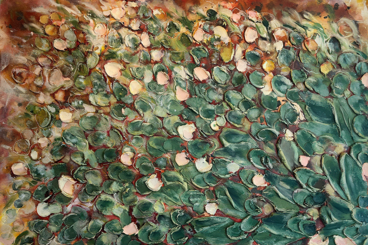 Hayley Lombard - Ember Hush - 80 x 120 cm - Mixed media on canvas - ZAR 24, 000 excl VAT