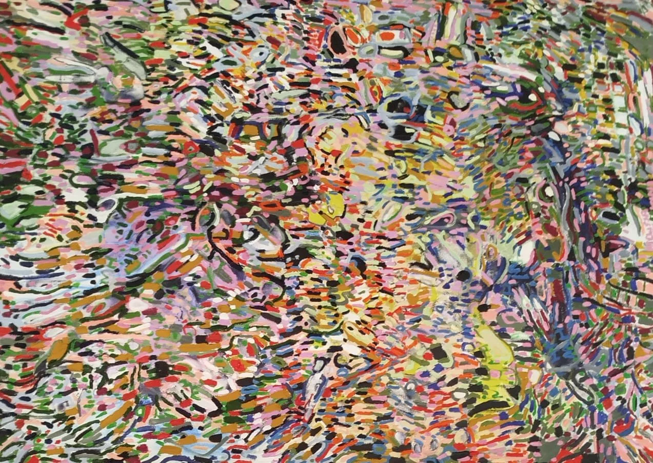 Melissa Fontini - can't I play in your shadow - 92 cm x 120 cm - Oil on canvas - R 31 500 excl VAT