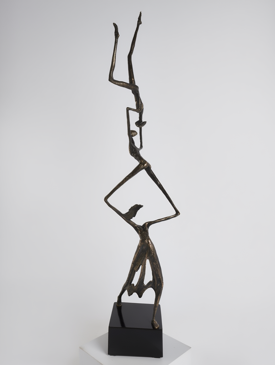 Malcolm Solomon - Tripeze - 130 cm  - Nickel plated bronze - ZAR 75 030.25 excl VAT 