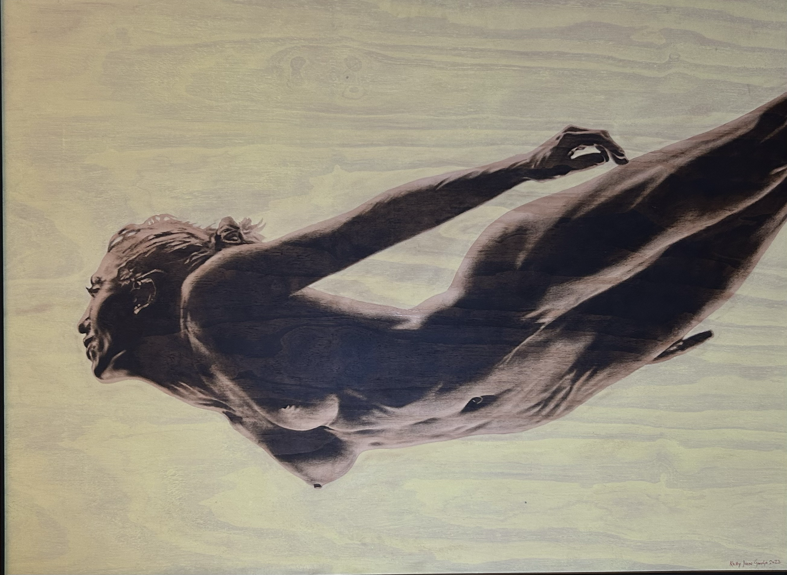 Kelly John Gough - The air above - 90 cm x 120 cm - Oil on wood - ZAR 38 000 excl VAT