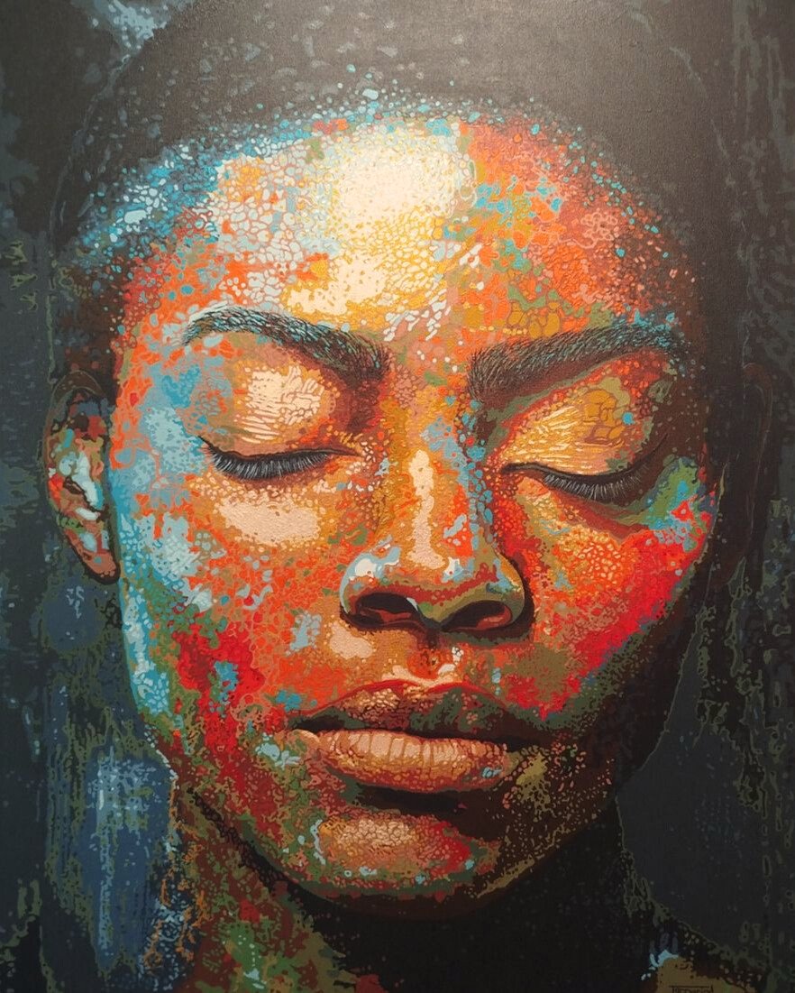 Tamarind Schultz - True Colours - 110 x 140 cm - Acrylic on canvas - SOLD