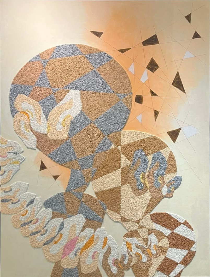 Ilja Visser - Beneath the Spoken - 194 x 145 cm - Mixed media on canvas - R 180 000 excl VAT