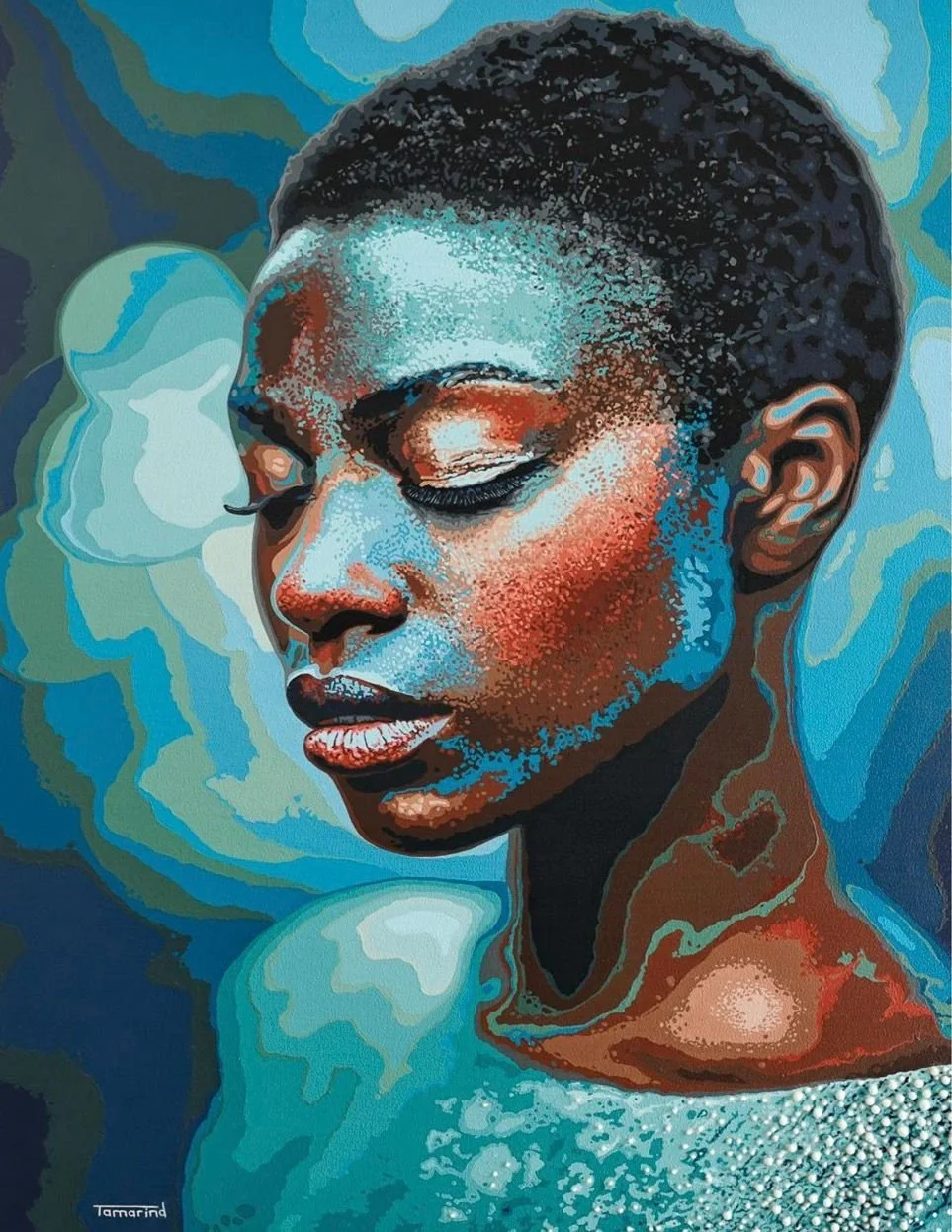 Tamarind Schultz - Try a little Tenderness - 1 m x 1.3 m - Acrylic on canvas Varnished - SOLD