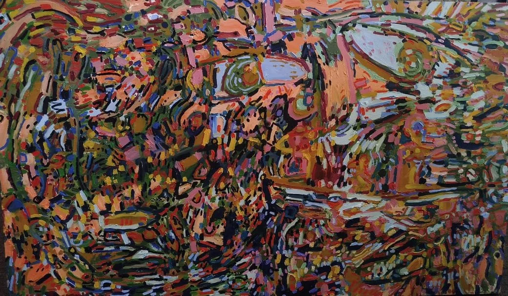 Melissa Fontini - Planting my roots in the idea of your garden - 90 cm x 150 cm - Oil on canvas - R 31 500 excl VAT