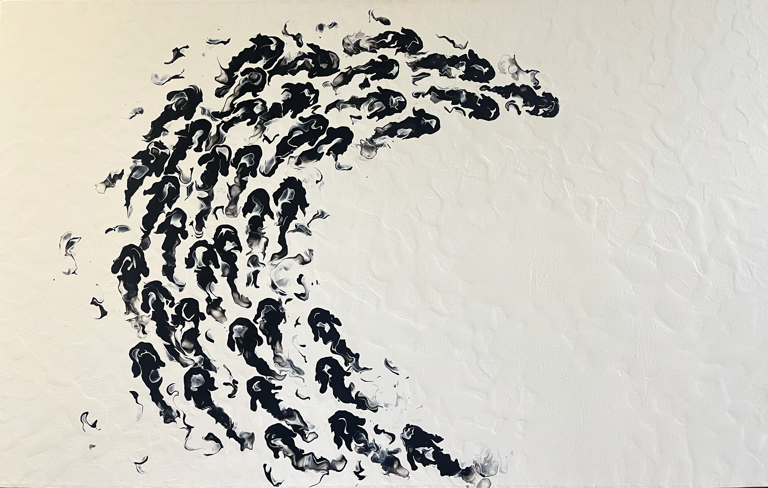 Andrew Burns - Thirty-Nine - 100 x 160 cm - Blown acrylic on canvas - R 29 400 excl VAT