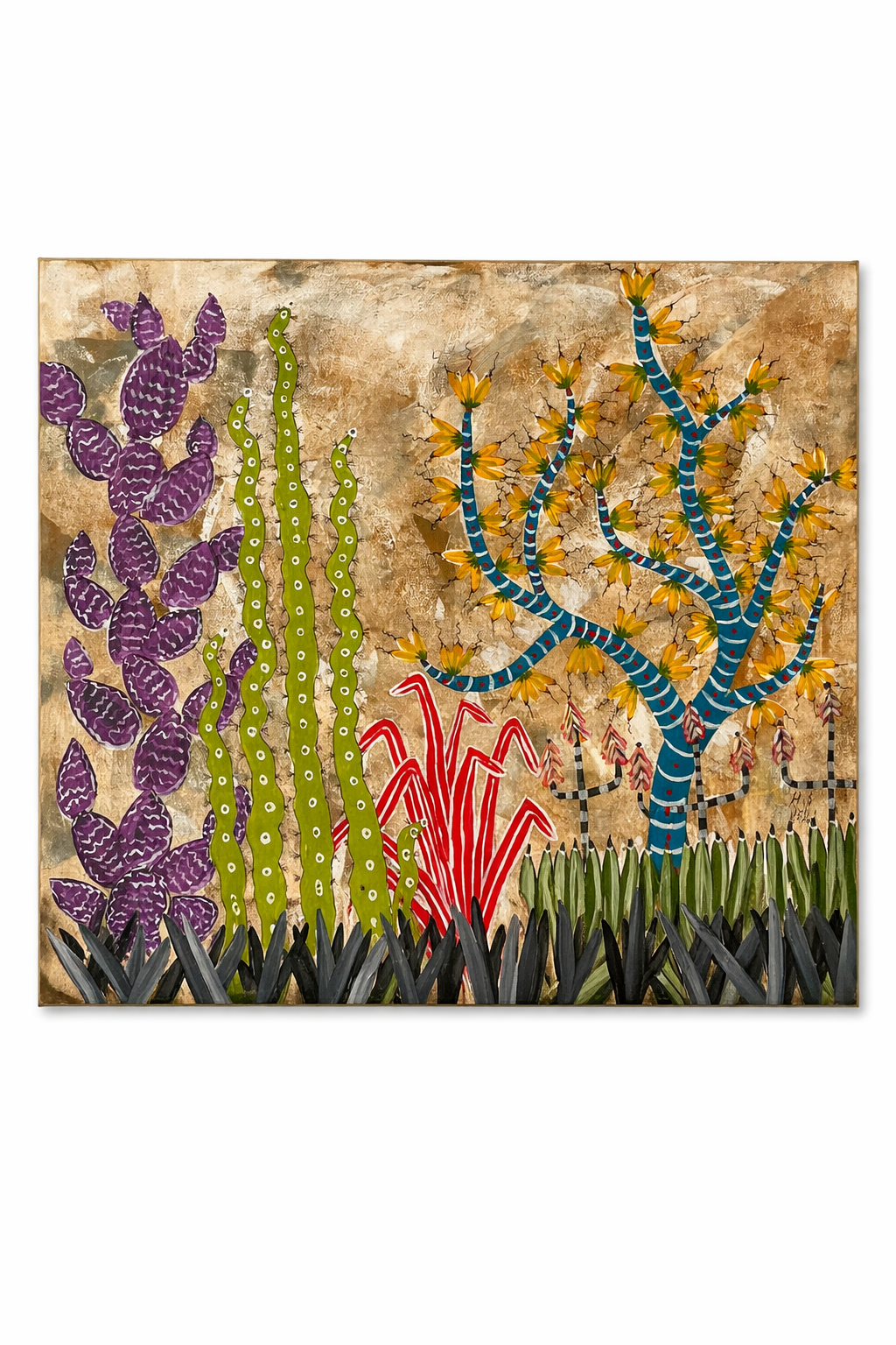 Henk Scholtz - Terquois Delite - 55 cm x 45 cm - Acrylic on canvas - R 5 500 excl VAT