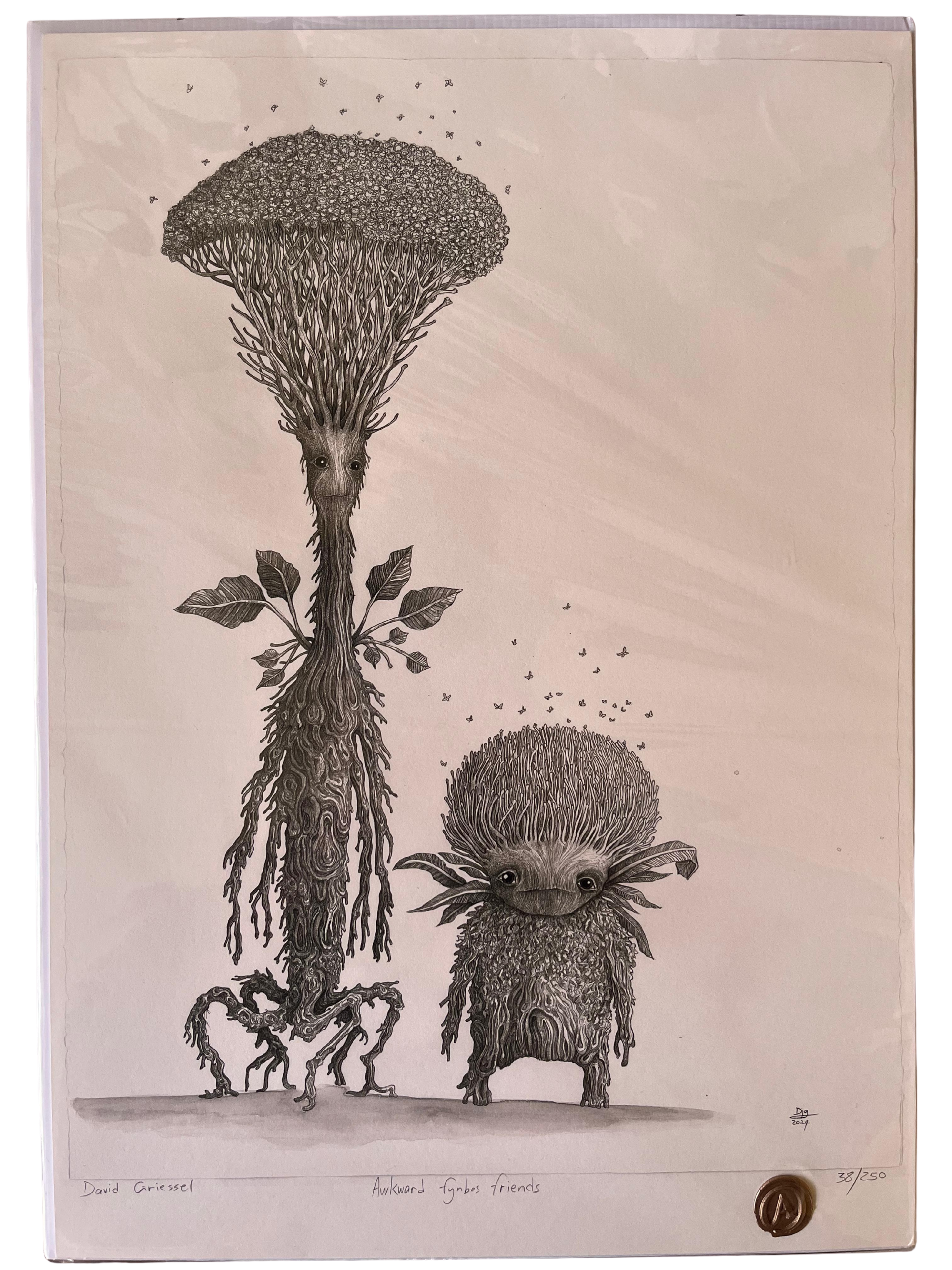 David Griessel - Awkward Fynbos Friends - A3 - Animated print - ZAR 2 750 excl VAT