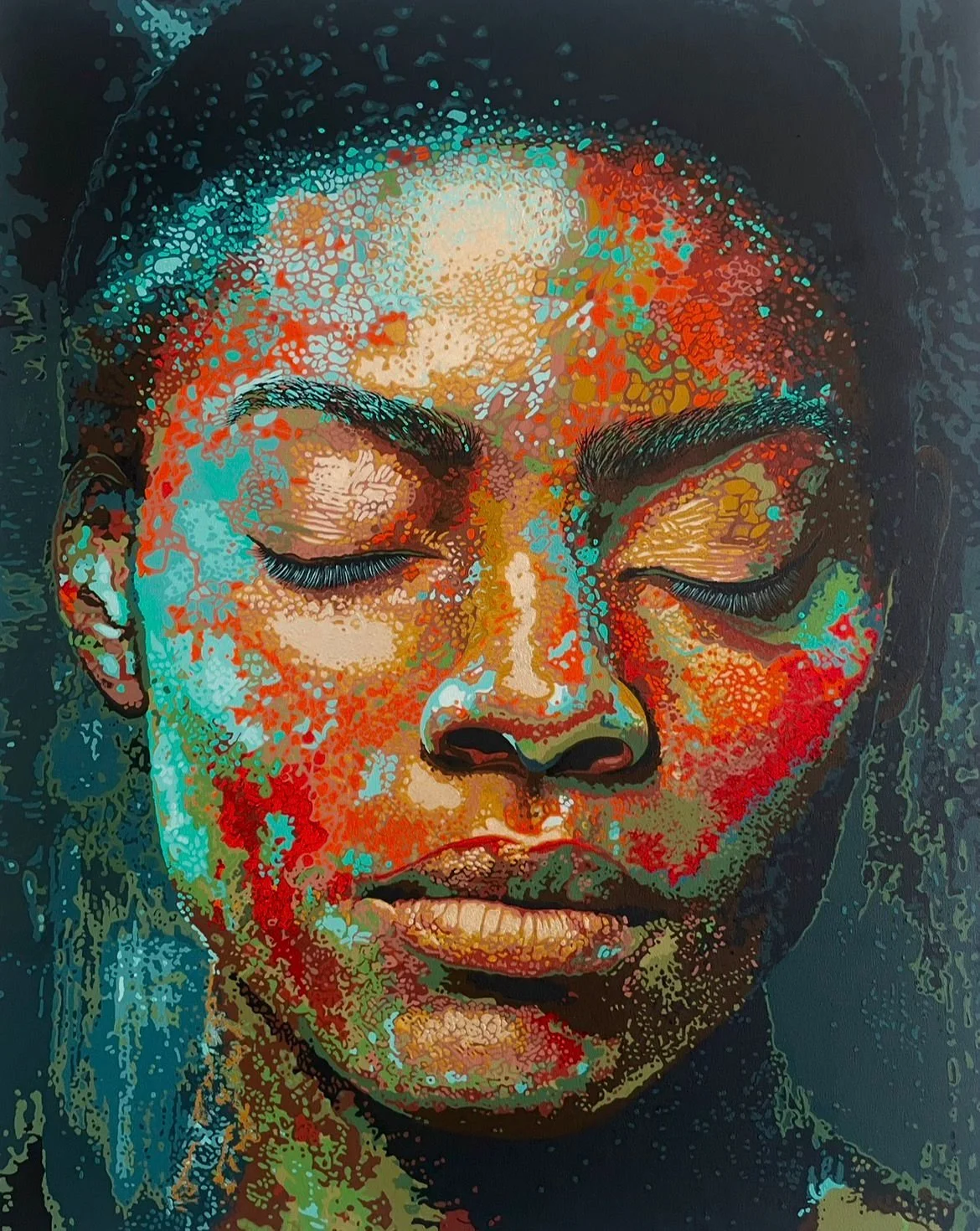 Tamarind Schultz - True Colours - 110 cm x 140 cm - Acrylic on canvas - R 28, 500 excl VAT