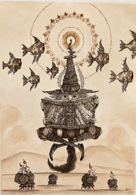 David Griessel - The Librarian - A3 - Animated print - ZAR 2 750 excl VAT