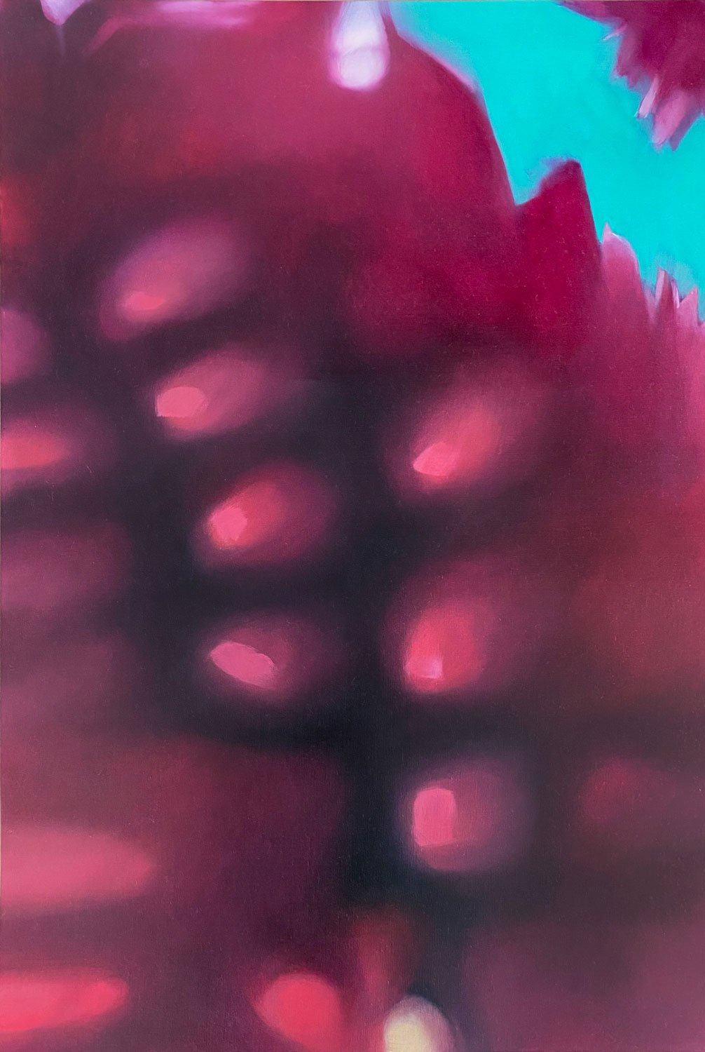Syndi Kahn - Florentis - 100 x 65 cm - Oil on paper framed behind glass with Kiaat - R24 150