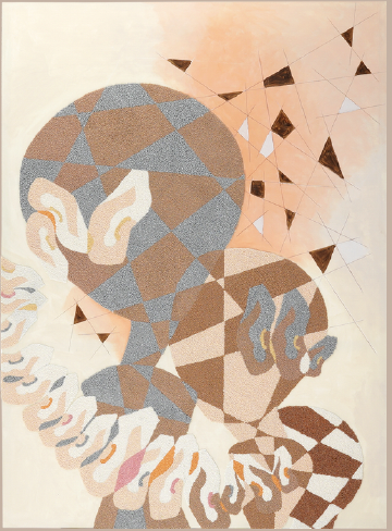 Ilja Visser - Beneath the Spoken - 194 x 145 cm - Mixed media on canvas - ZAR 180 000 excl VAT