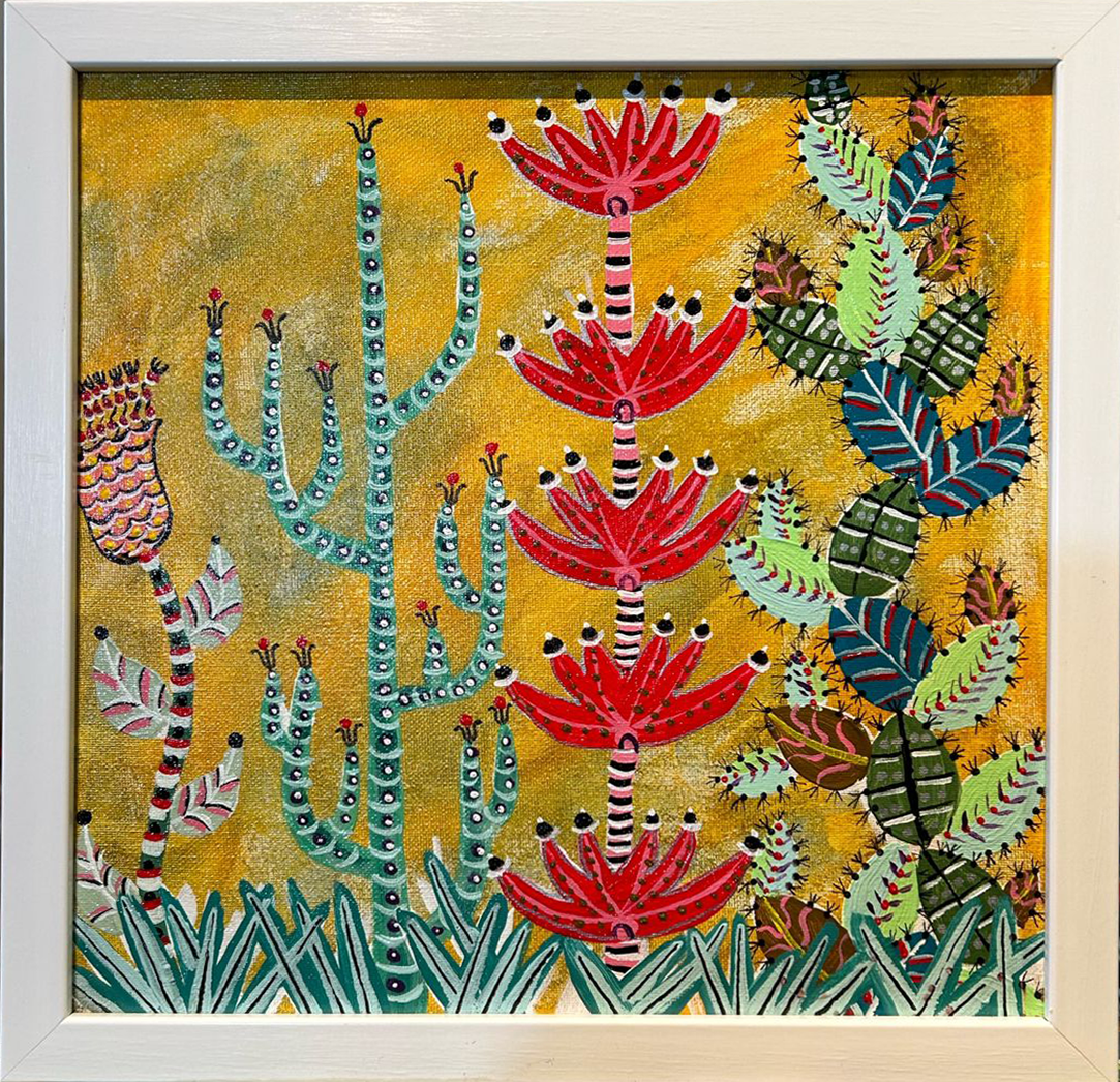 Henk Scholtz - Temptation - 33 cm x 33 cm - Acrylic on canvas - R1 500 excl VAT 