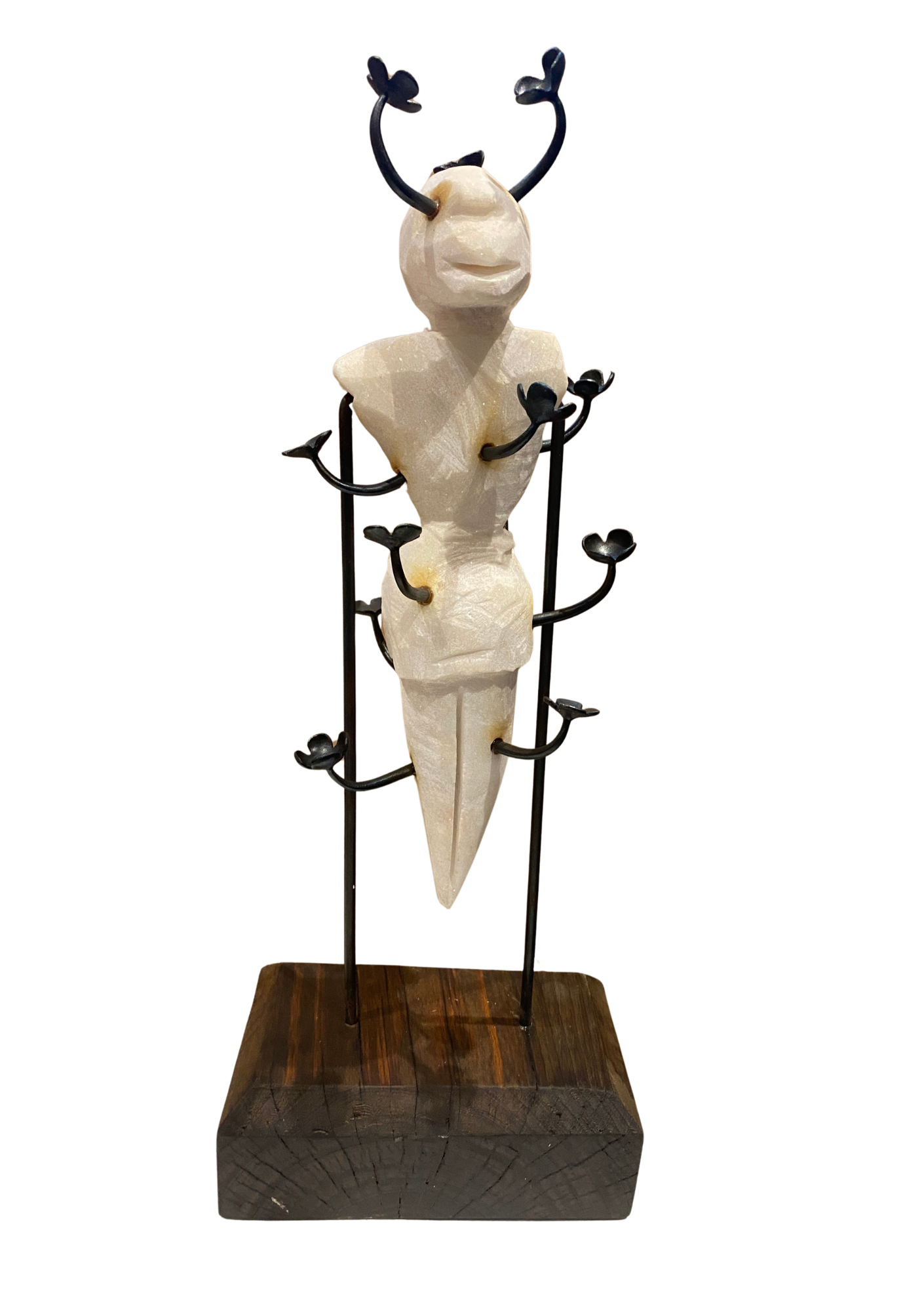 Jacques Dhont - Les Fluers Du Mal - Marble & Steel -52 cm H x 13 cm W x 21 cm L - R14 000 excl VAT