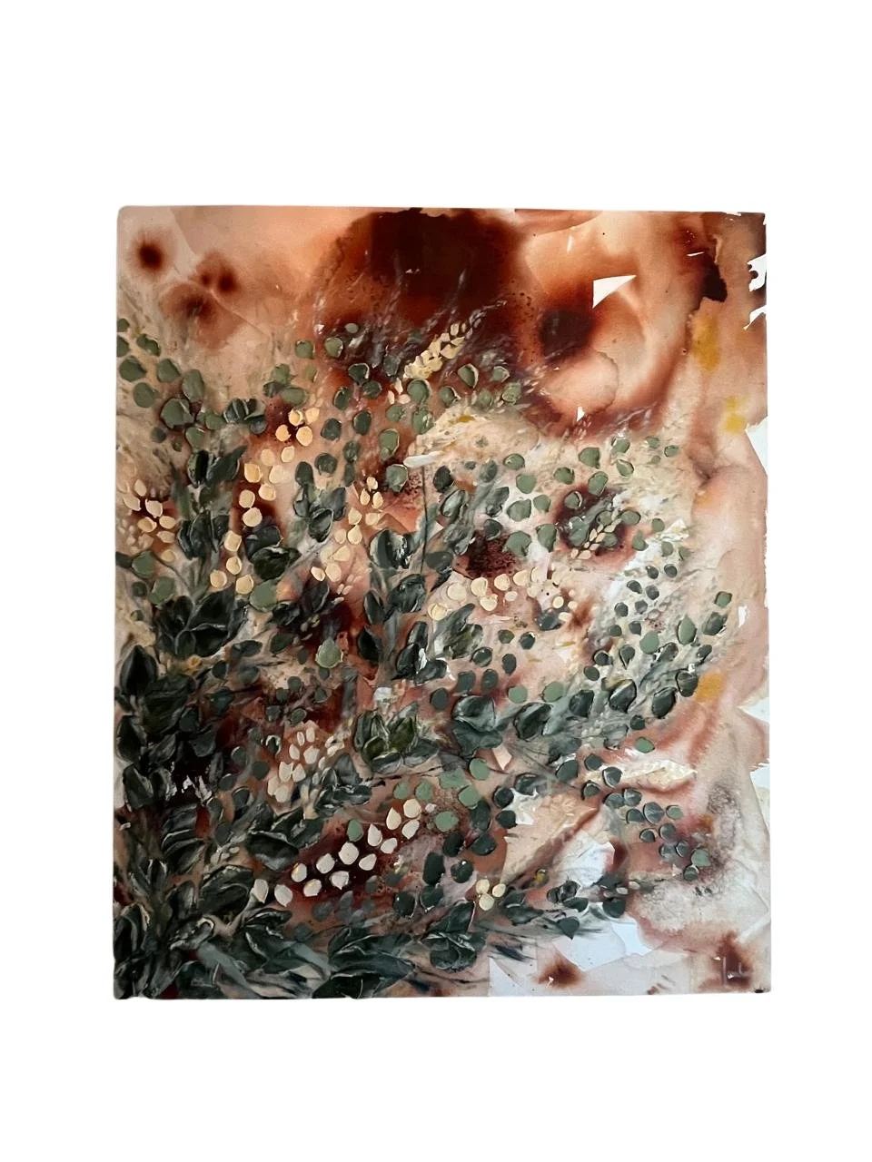 Hayley Lombard - Apricot Earth - 100 x 120 cm - Mixed media on canvas - ZAR 25 987 excl VAT