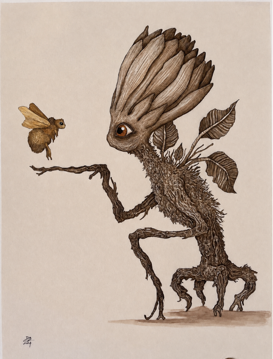 David Griessel - The Bumblebee Perch - A3 - Animated print - ZAR 2 750 excl VAT
